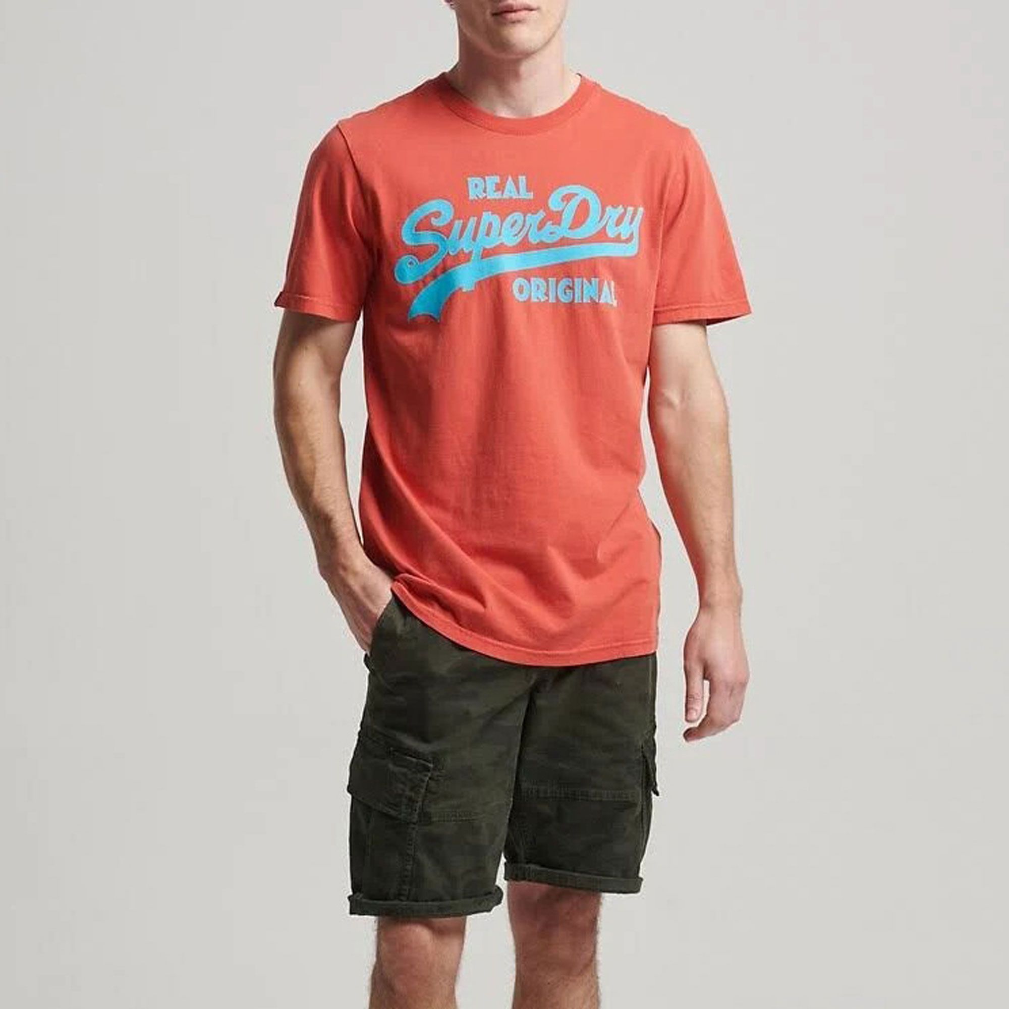 Superdry Vintage Logo Neon Shirt Heren