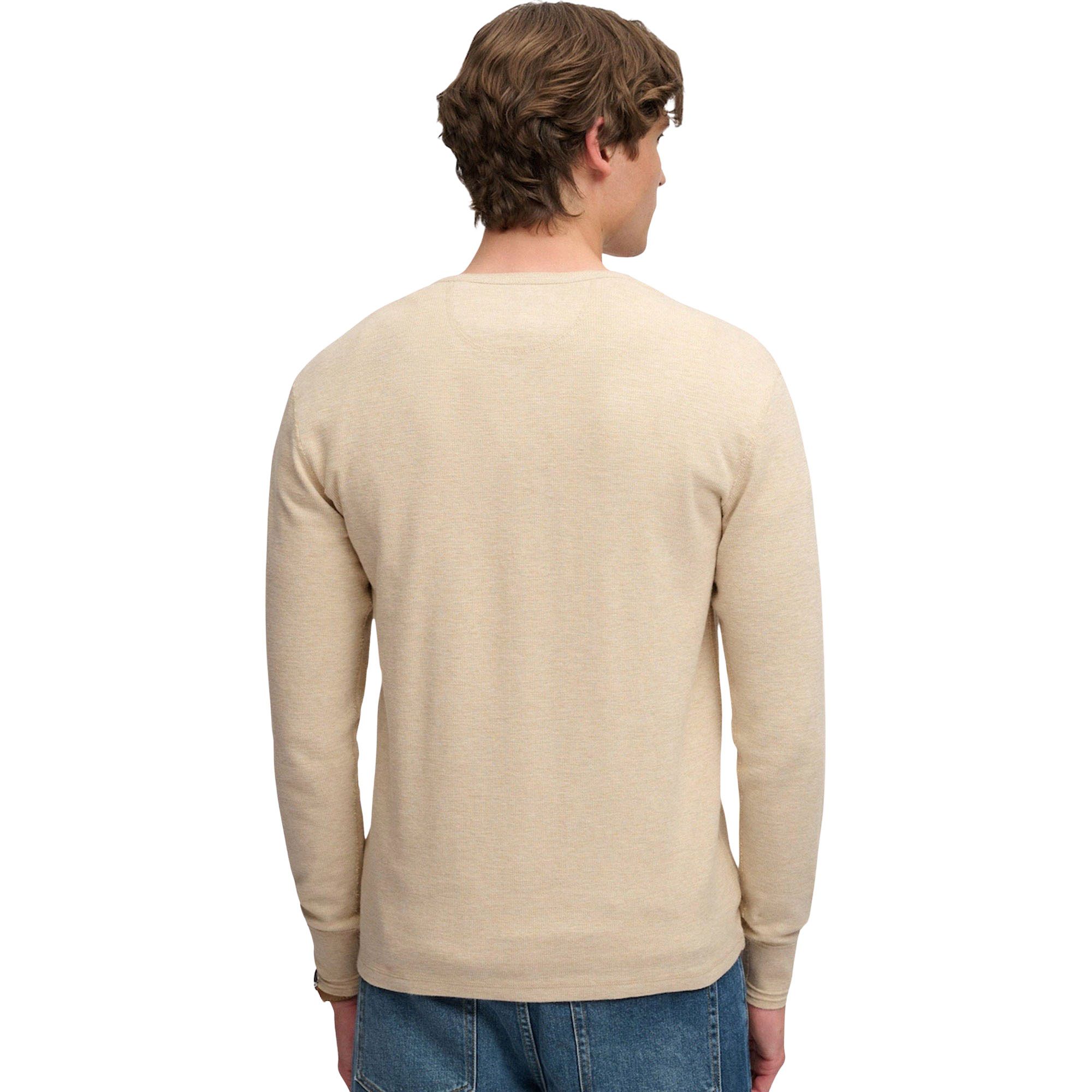 Superdry Mini Slub Waffle Grandad LS Shirt Herren
