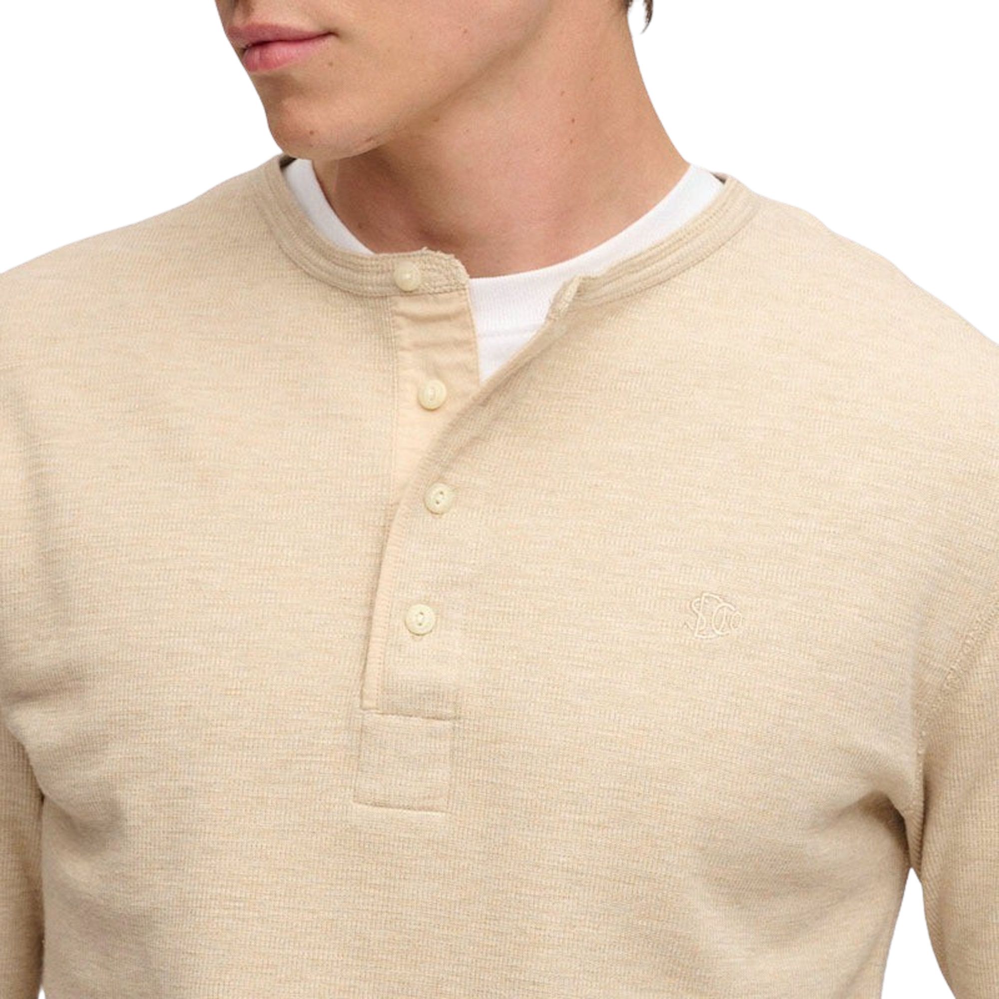 Superdry Mini Slub Waffle Grandad LS Shirt Herren