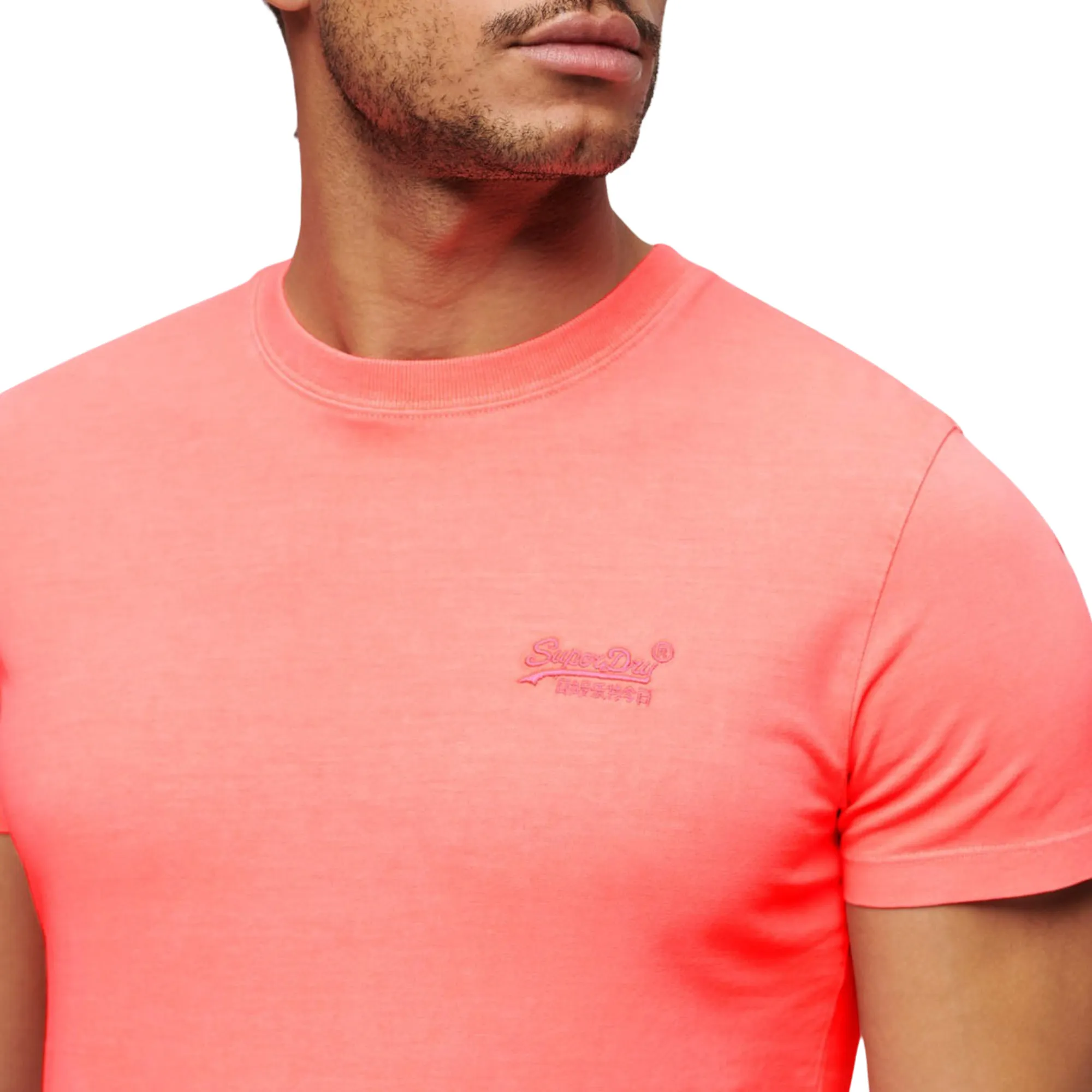 Superdry Essential Logo Emb Neon Shirt Heren