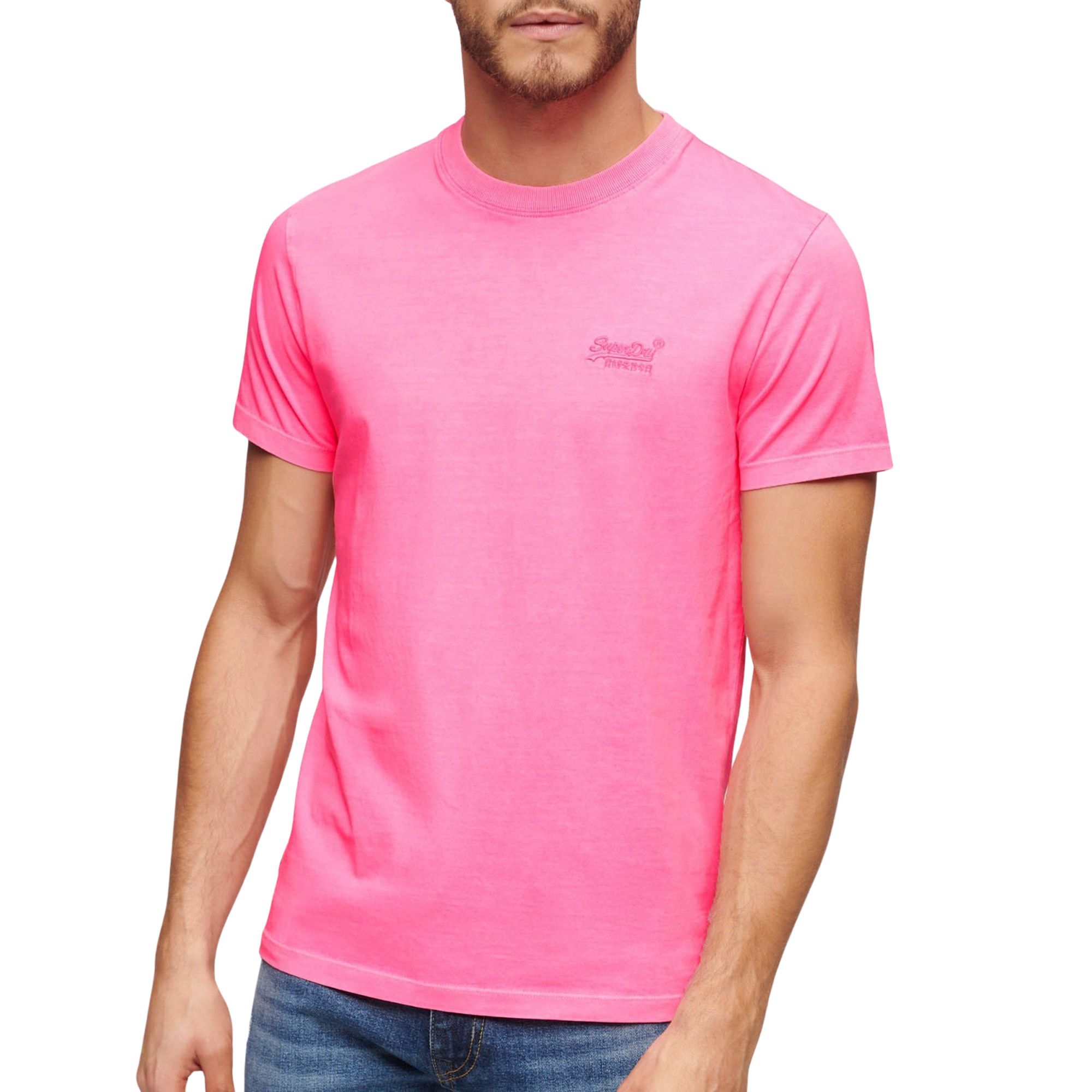 Superdry Essential Logo Emb Neon Shirt Herren | Plutosport