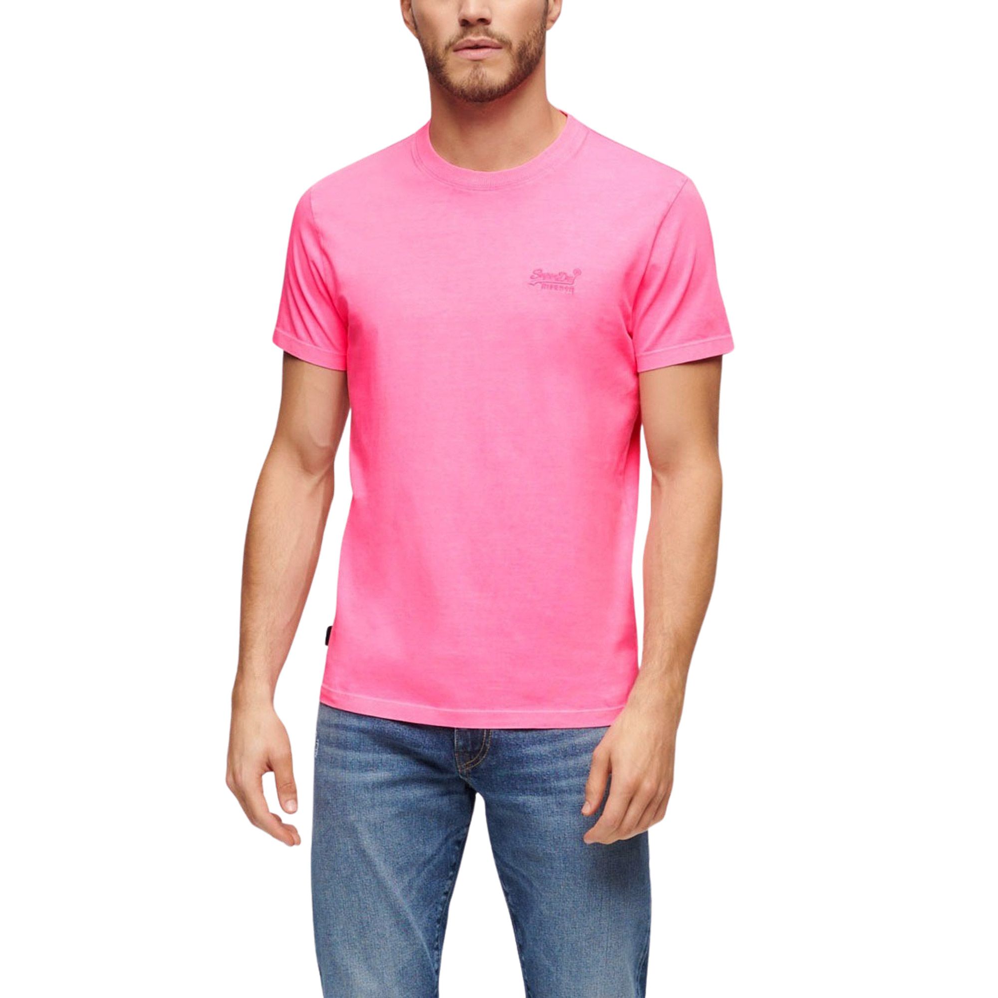 T-shirt Superdry Essential Logo Emb Neon Hommes