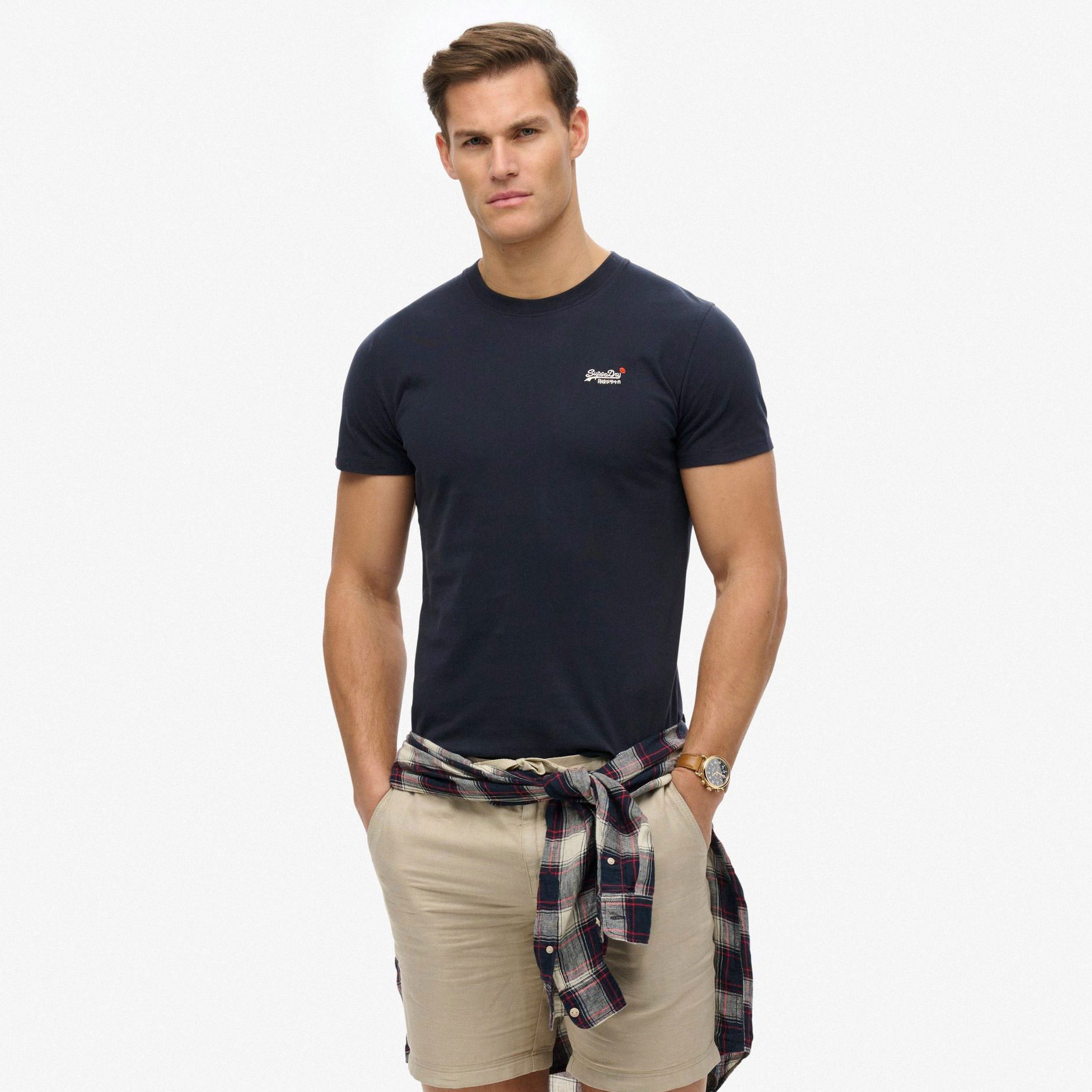 Superdry Essential Contrast Geborduurd T-Shirt Heren