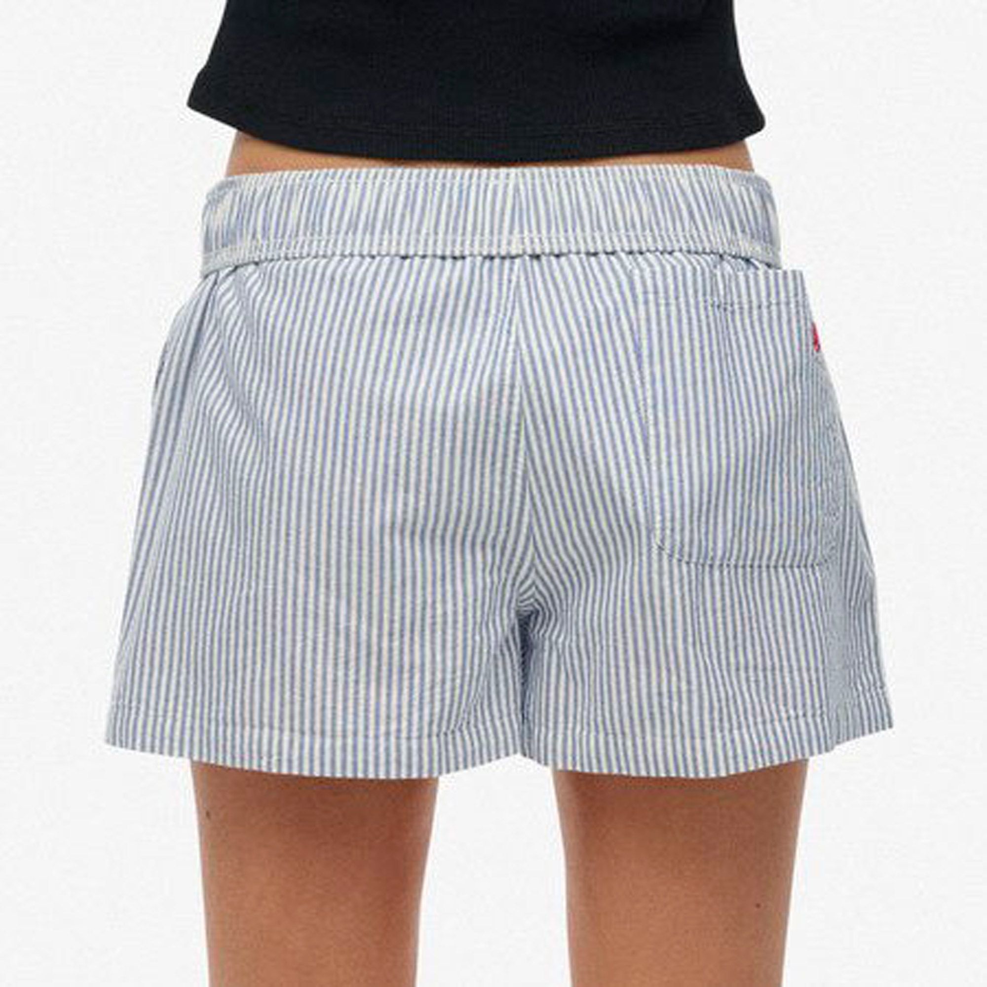 Superdry Cotton Stripe Elastic Short Dames
