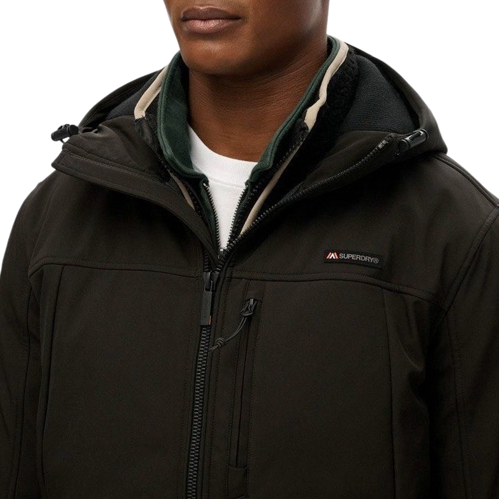 Marca Reconocida Chaqueta Superdry Hybrid Trekker - Hombre, Verde, Corte Holgado Y Diseño Con Paneles Abrigo Casual Holgado