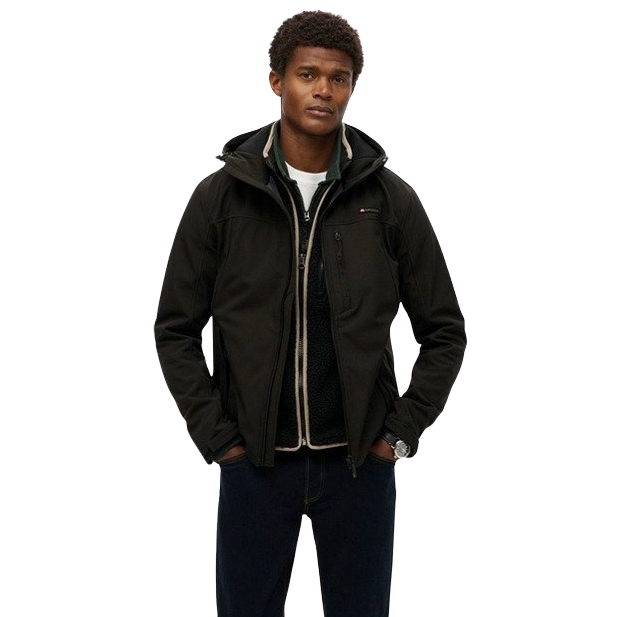 Superdry Hooded Softshell Trekker Jas Heren