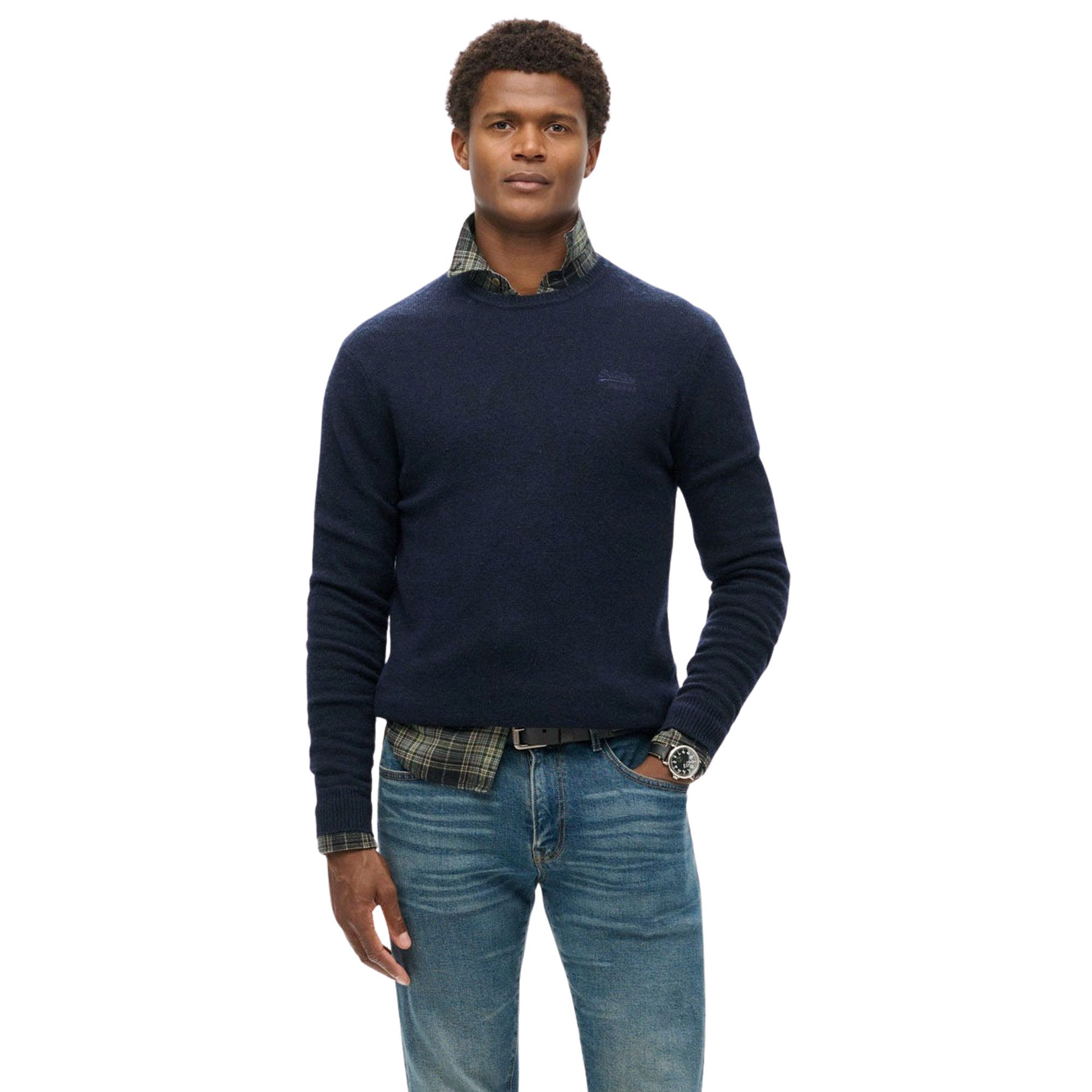 Superdry Essential Slim-Fit Crew Jumper Sweater Heren