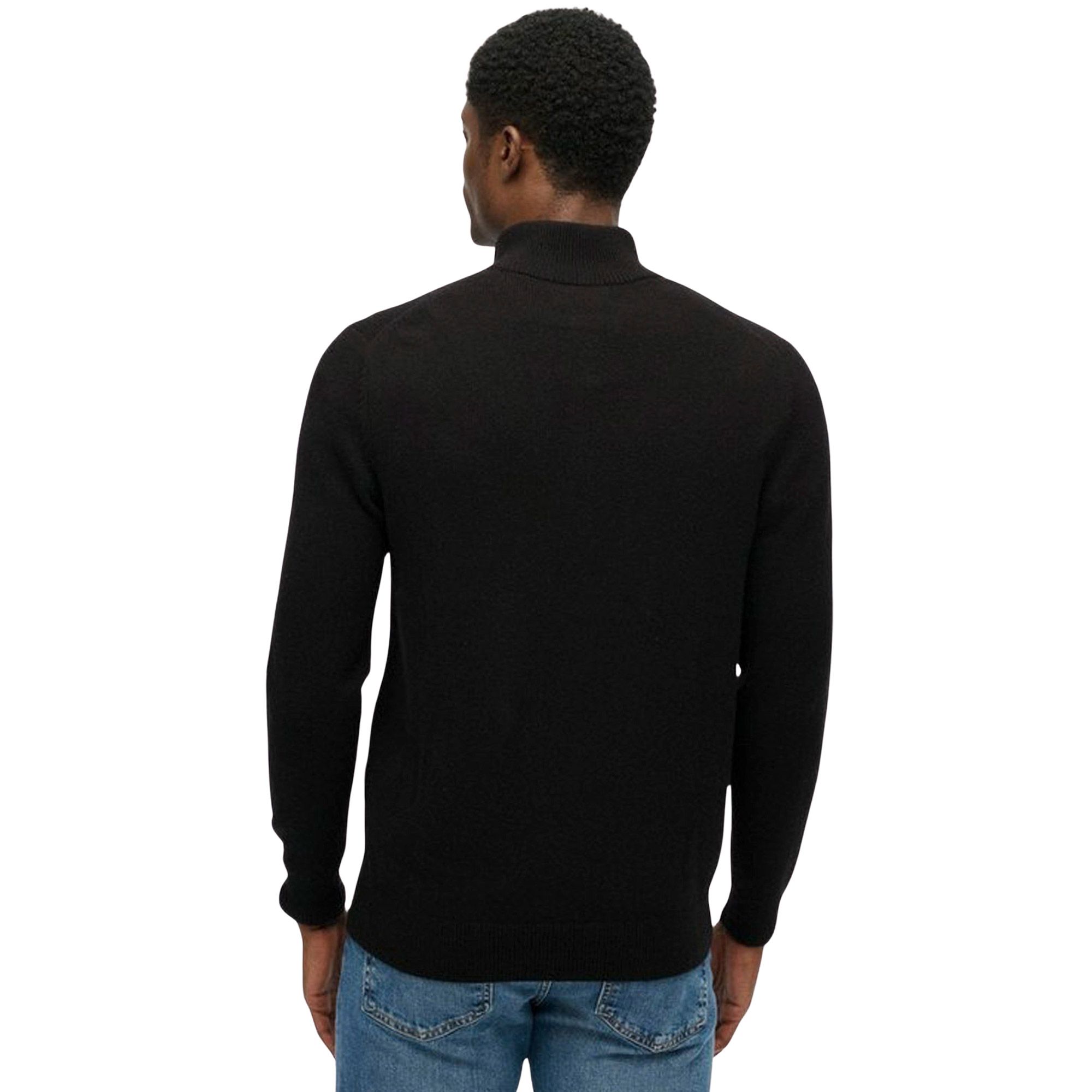 Superdry Wool Blend Half Zip Sweater Heren