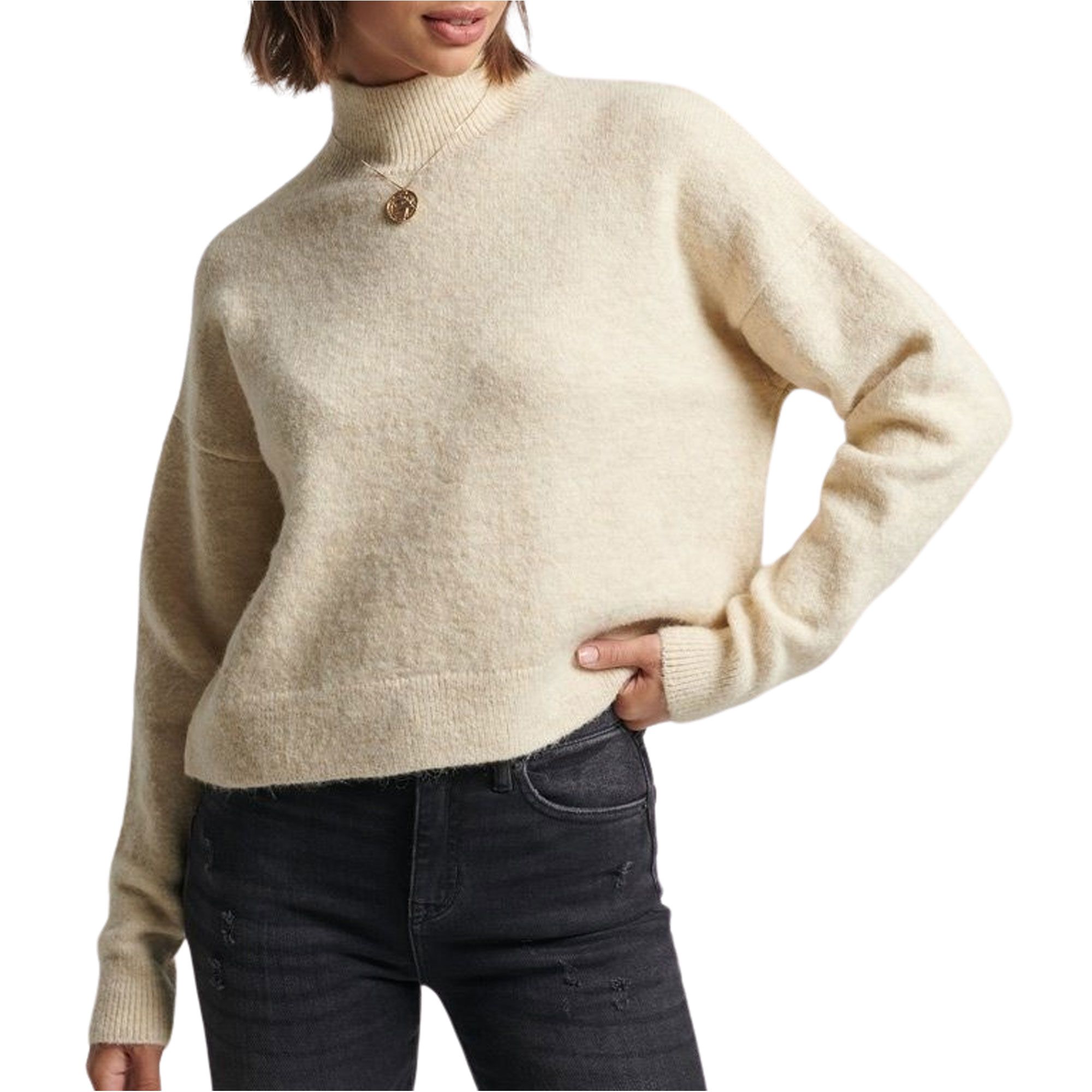 Superdry Vintage Essential Mock Neck Trui Dames