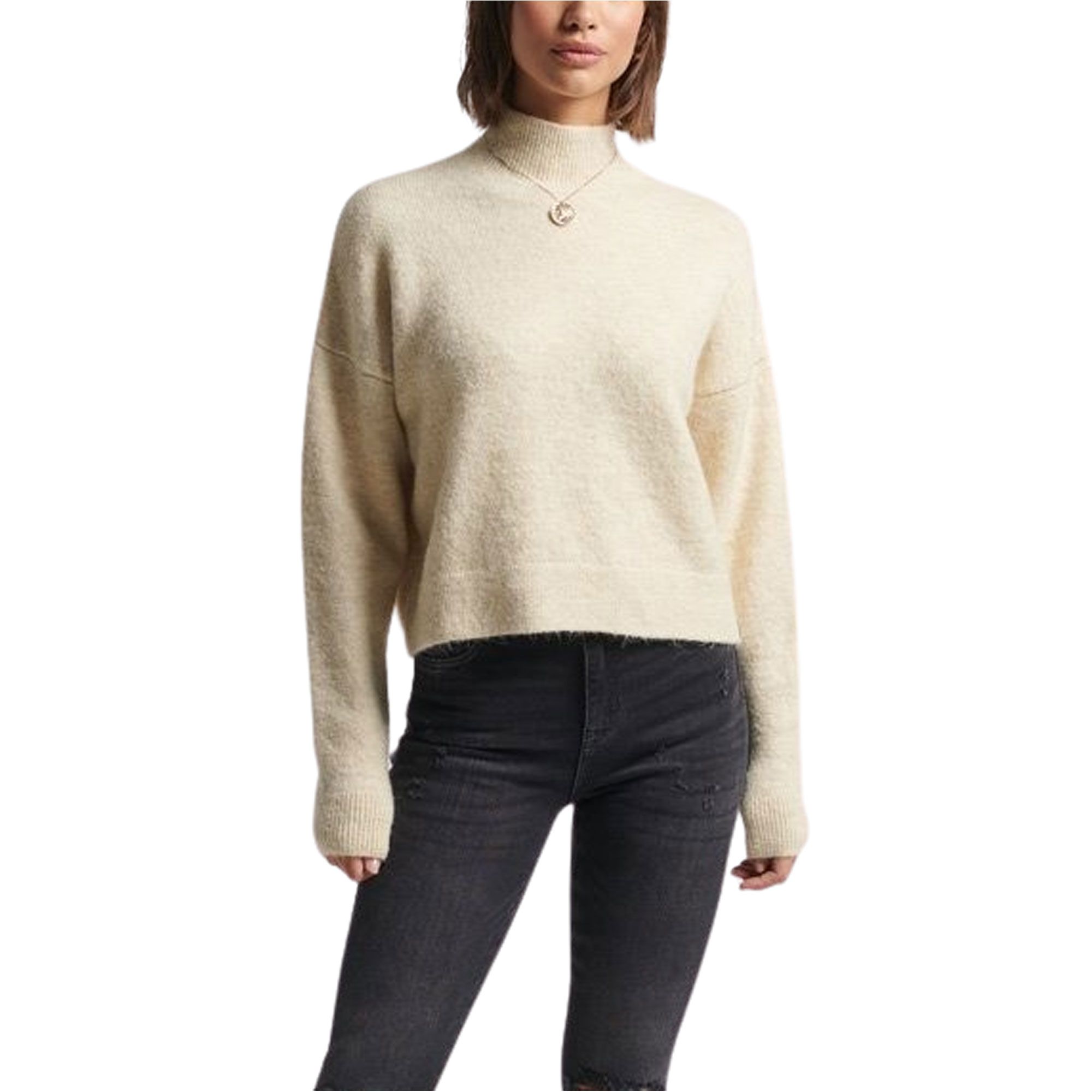Superdry Vintage Essential Mock Neck Trui Dames