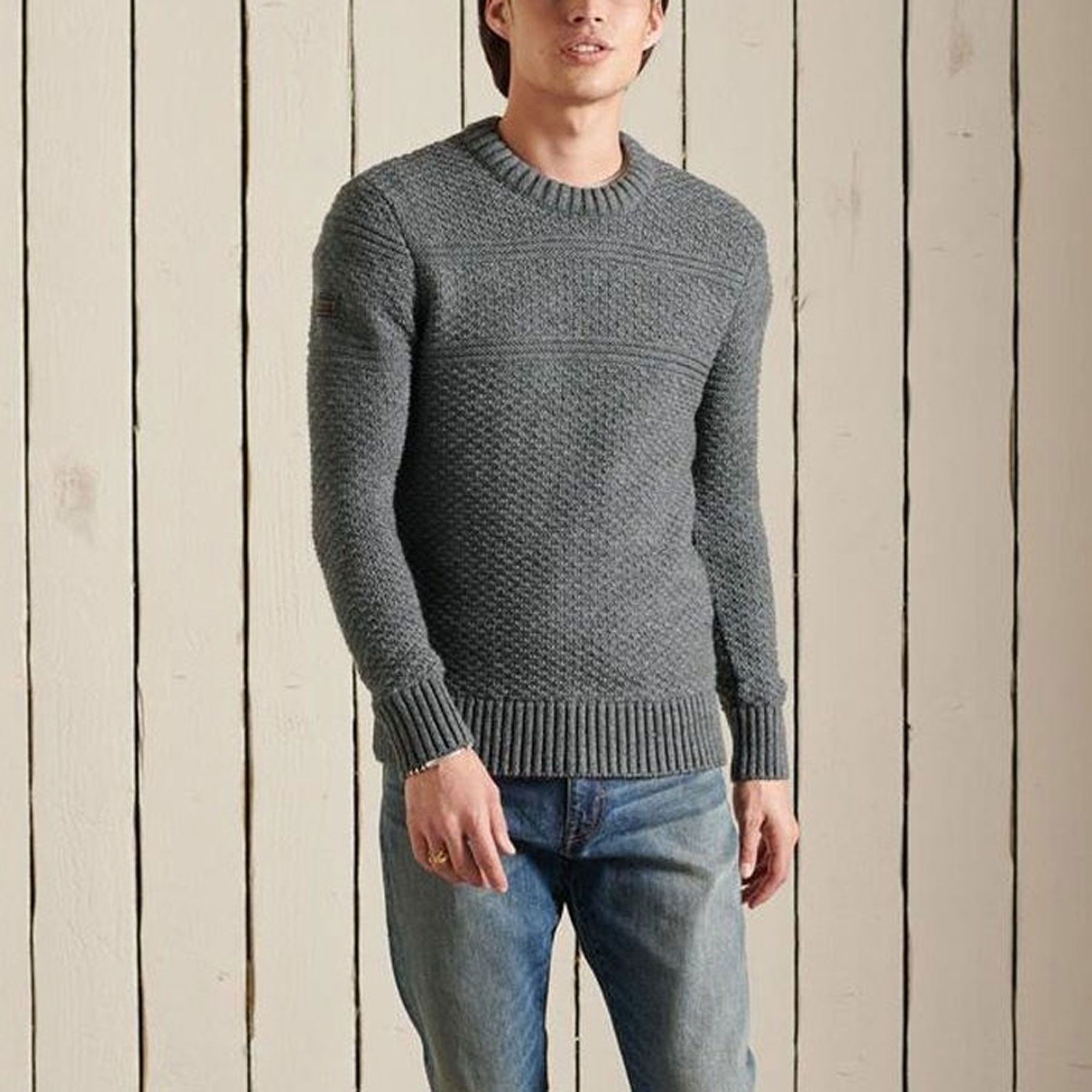 Superdry Jacob Cable Crew Trui Heren