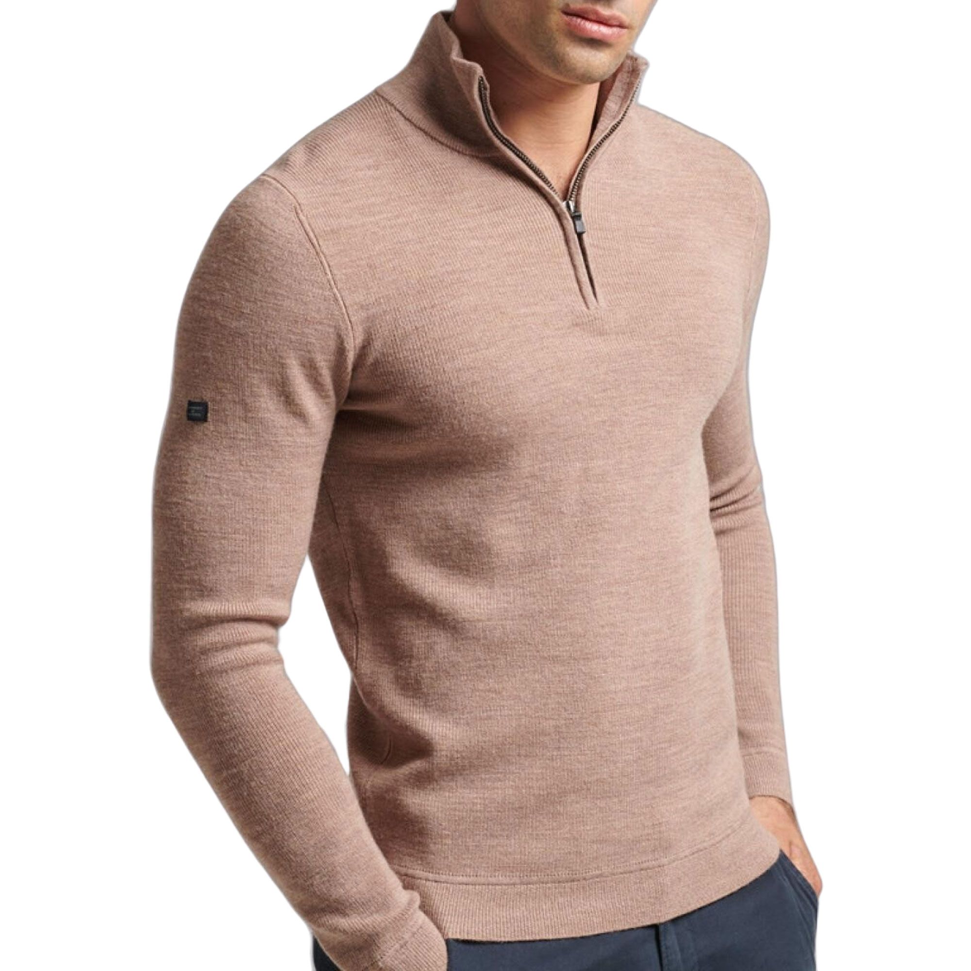 Superdry Studios Merino Henley Trui Heren