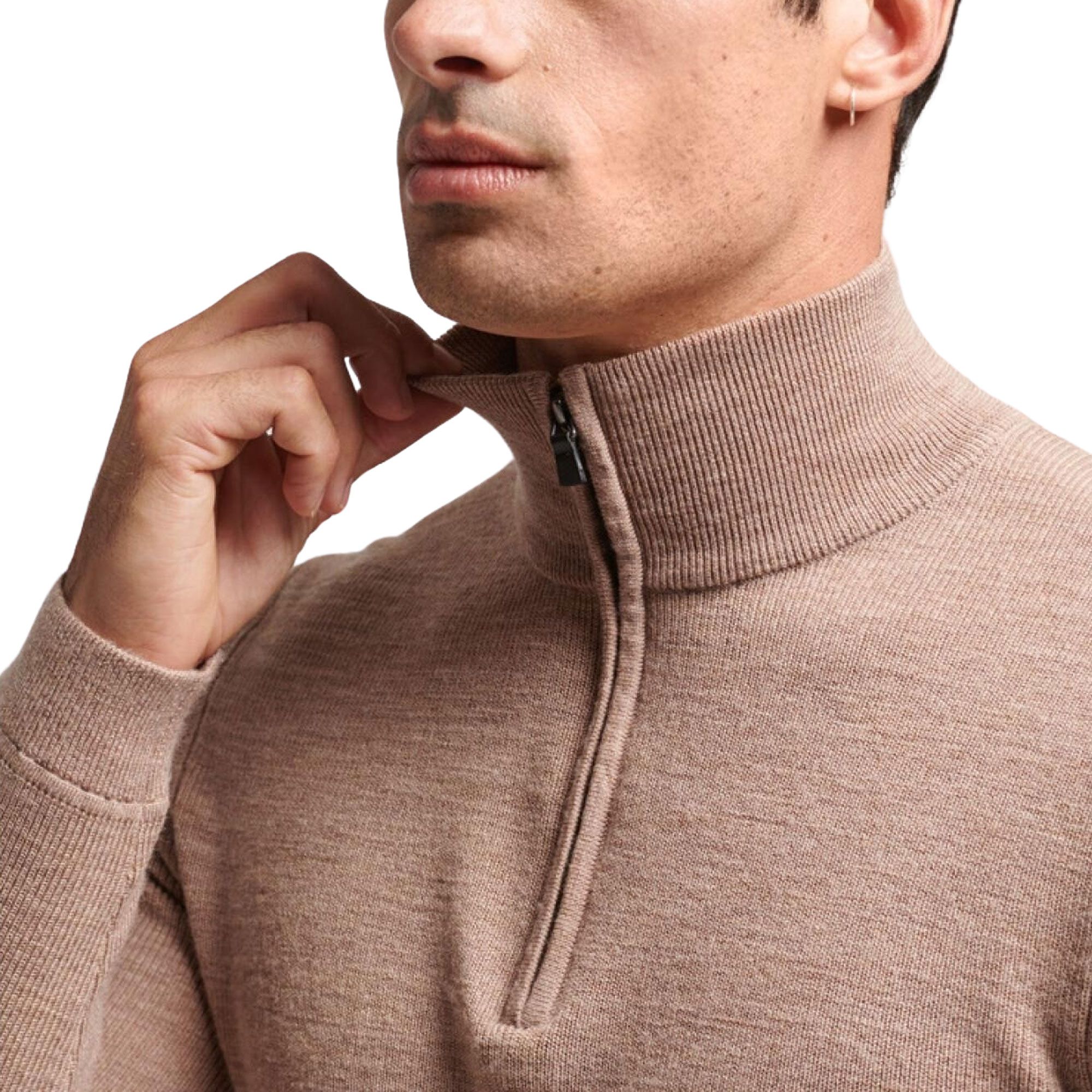 Superdry Studios Merino Henley Trui Heren