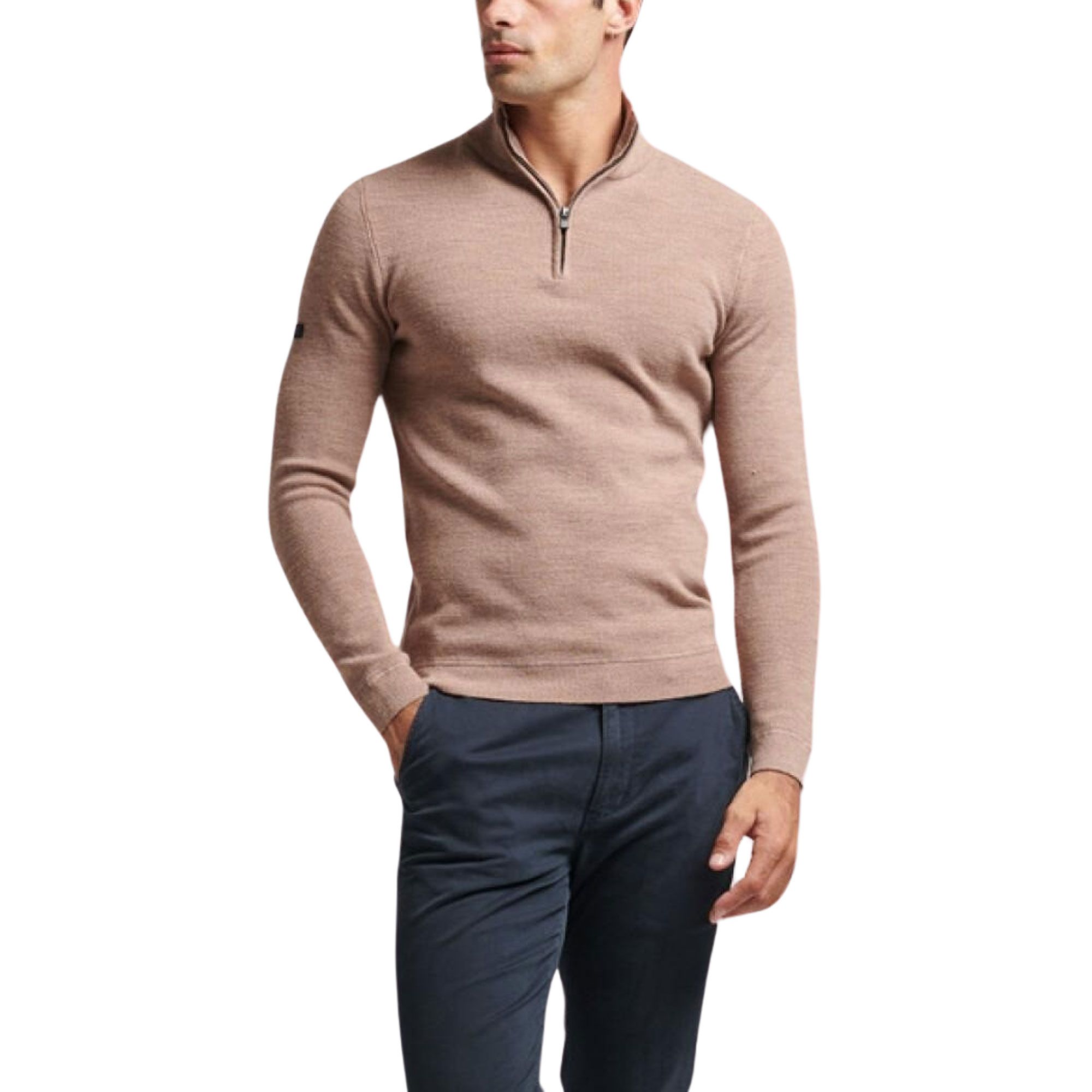 Superdry Studios Merino Henley Trui Heren