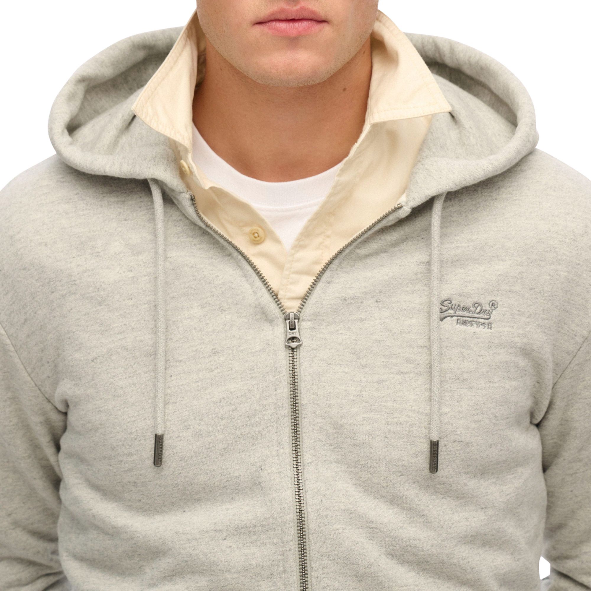 Superdry Essential Logo Zip Hooded Vest Heren