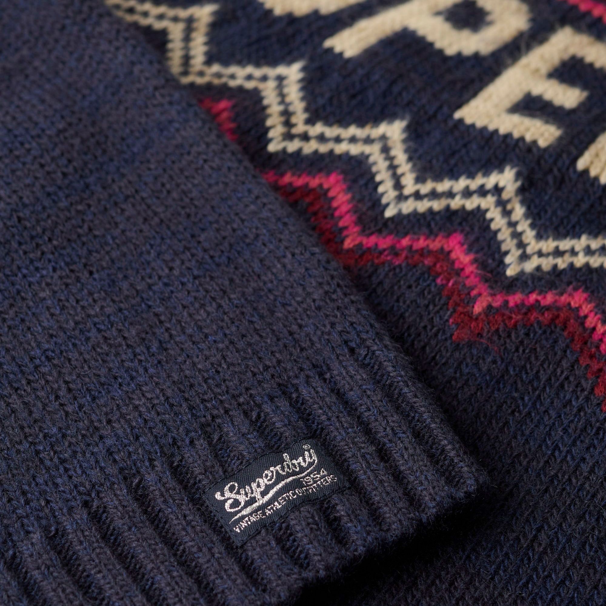 Superdry Fair Isle Branded Gebreide Trui Dames