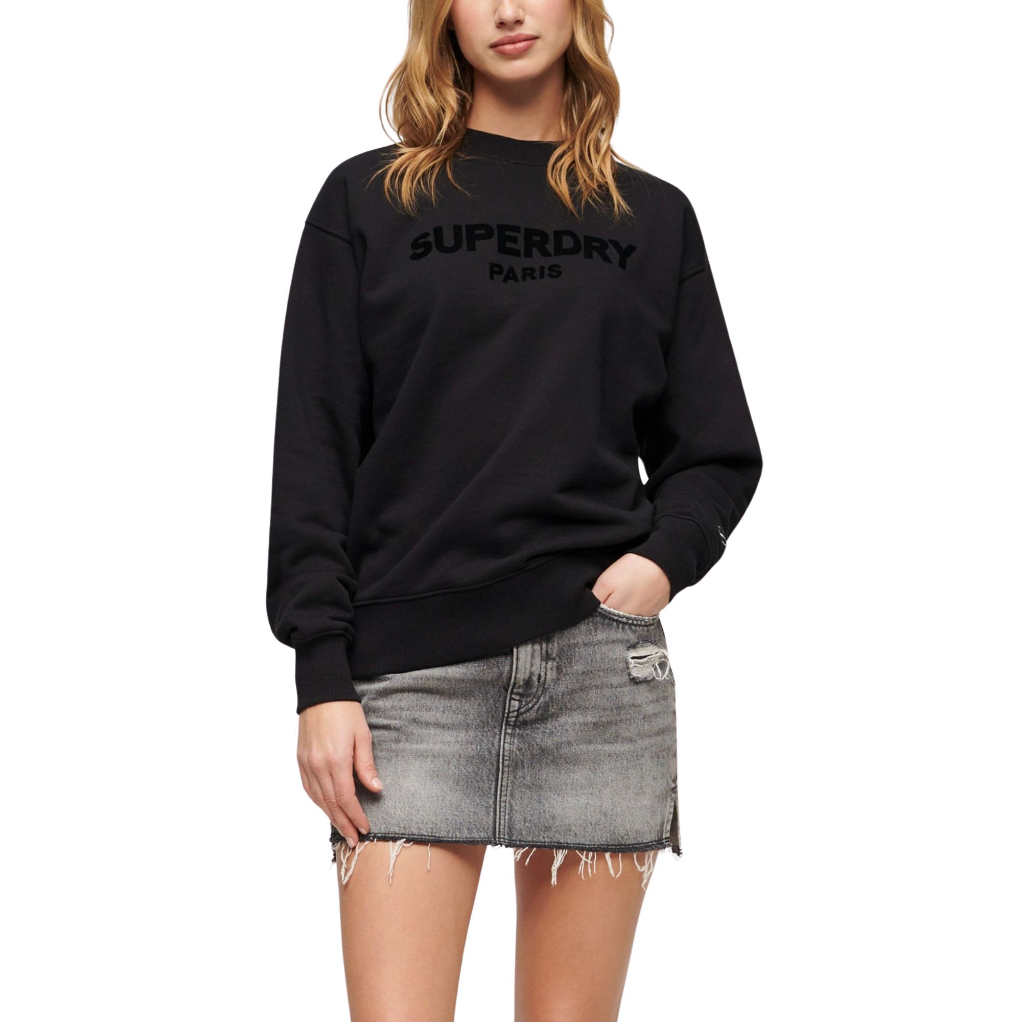 Superdry Sport Luxe Loose Crew Sweater Dames