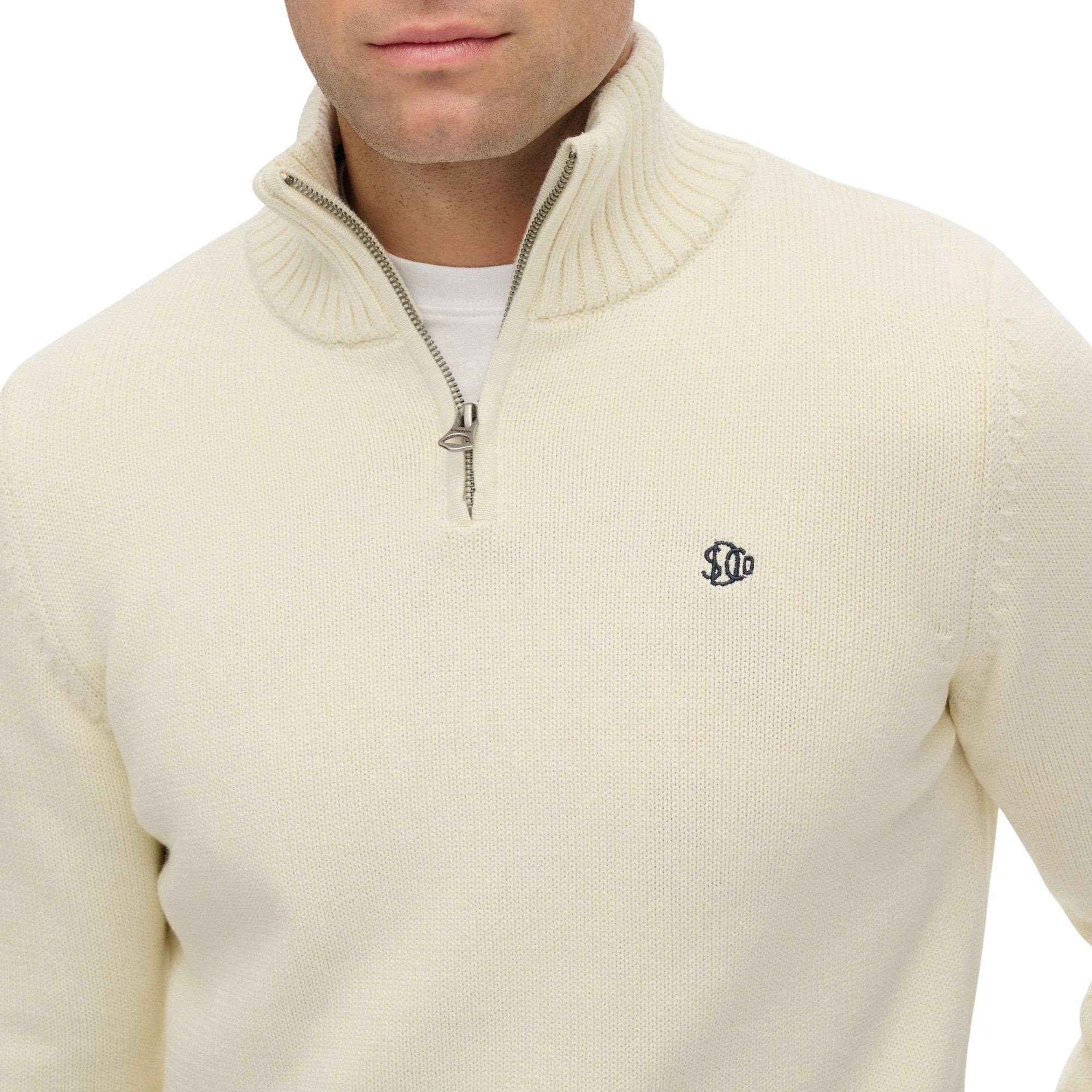 Superdry Cotton Knit Henley Trui Heren