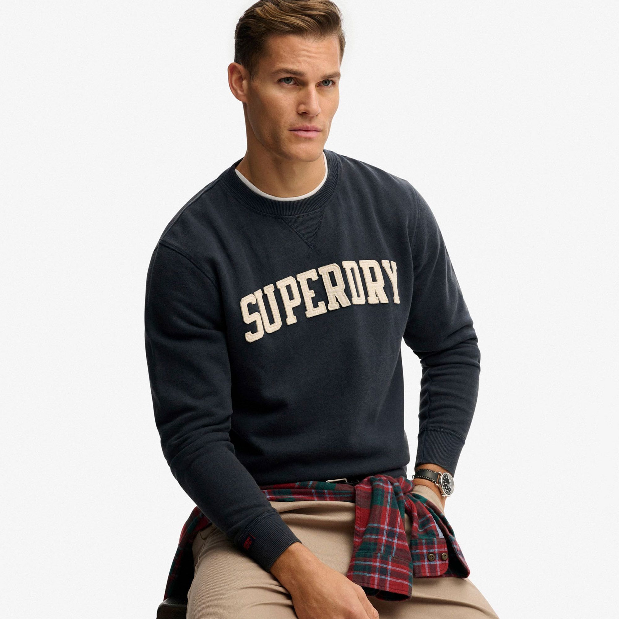 Superdry Vintage Athletic Crew Sweater Heren