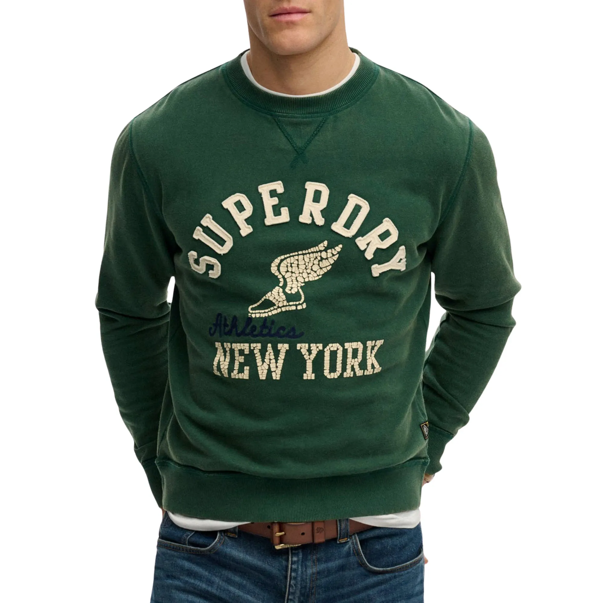Superdry Vintage Athletic Crew Sweater Heren