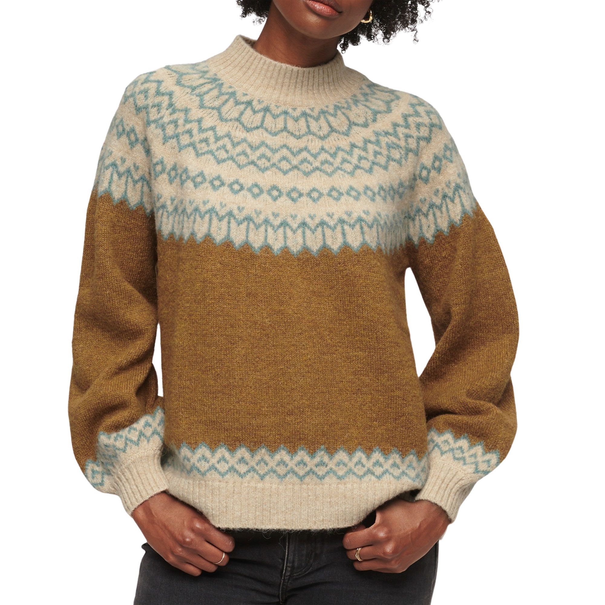 Superdry Slouchy Pattern Knit Trui Dames