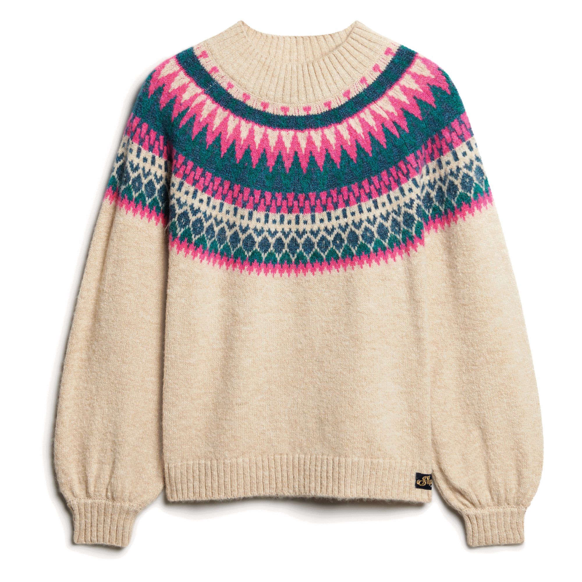 Superdry Slouchy Pattern Knit Trui Dames