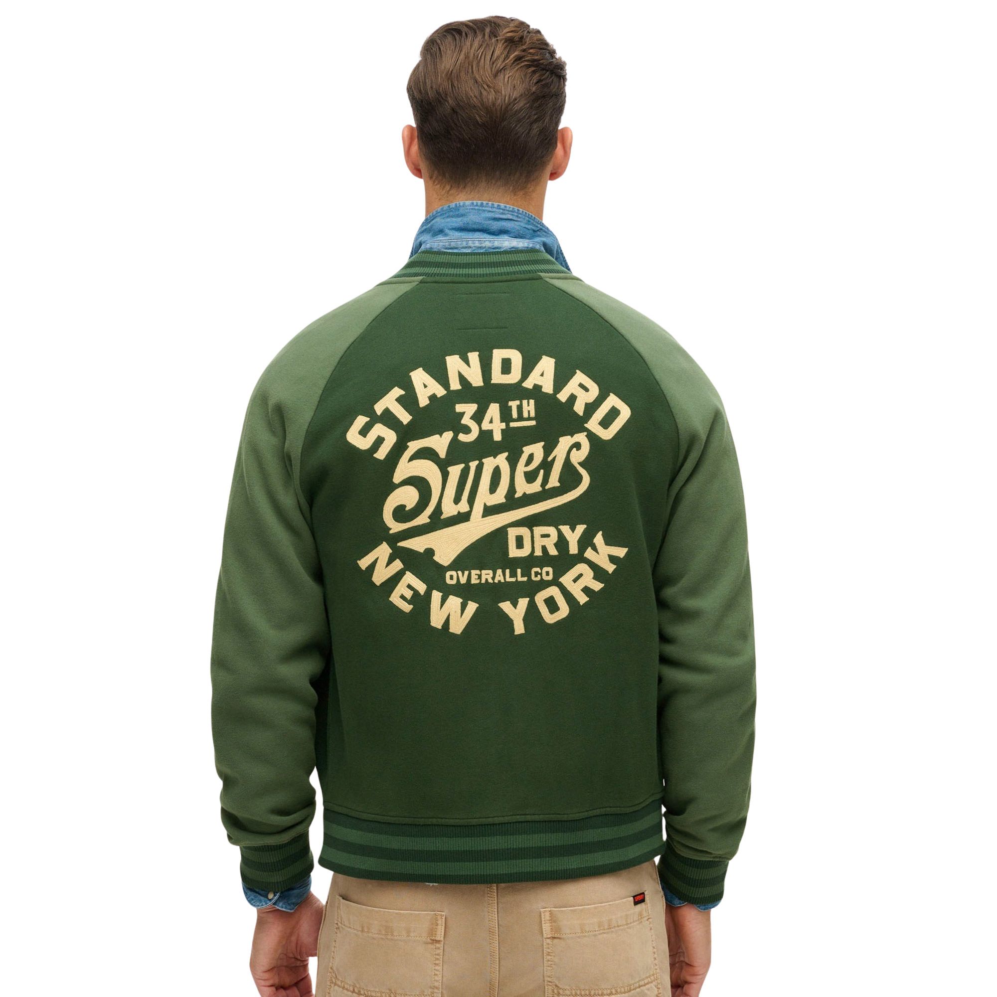 Superdry College Graphic Jersey Bomber Vest Heren