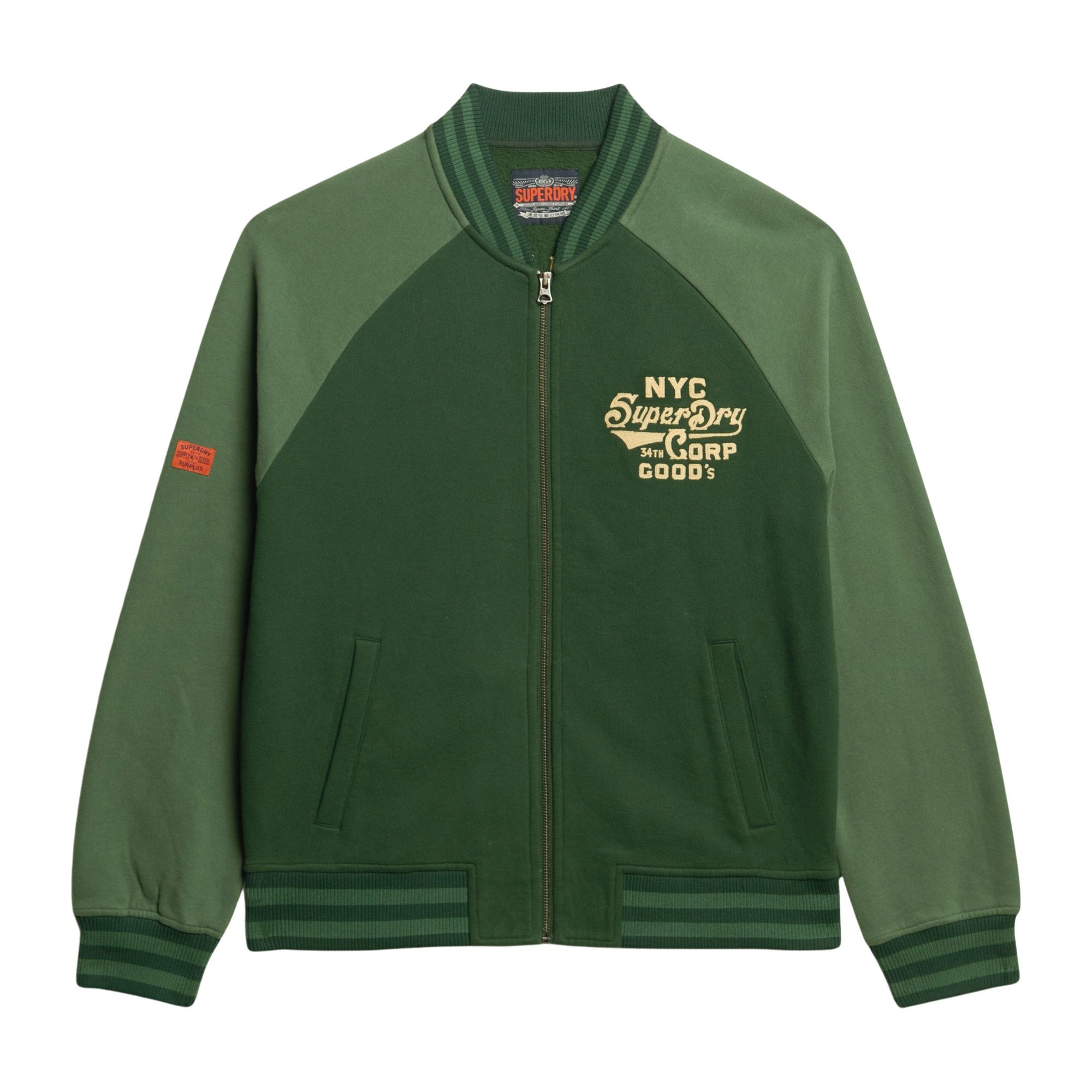 Superdry College Graphic Jersey Bomber Vest Heren