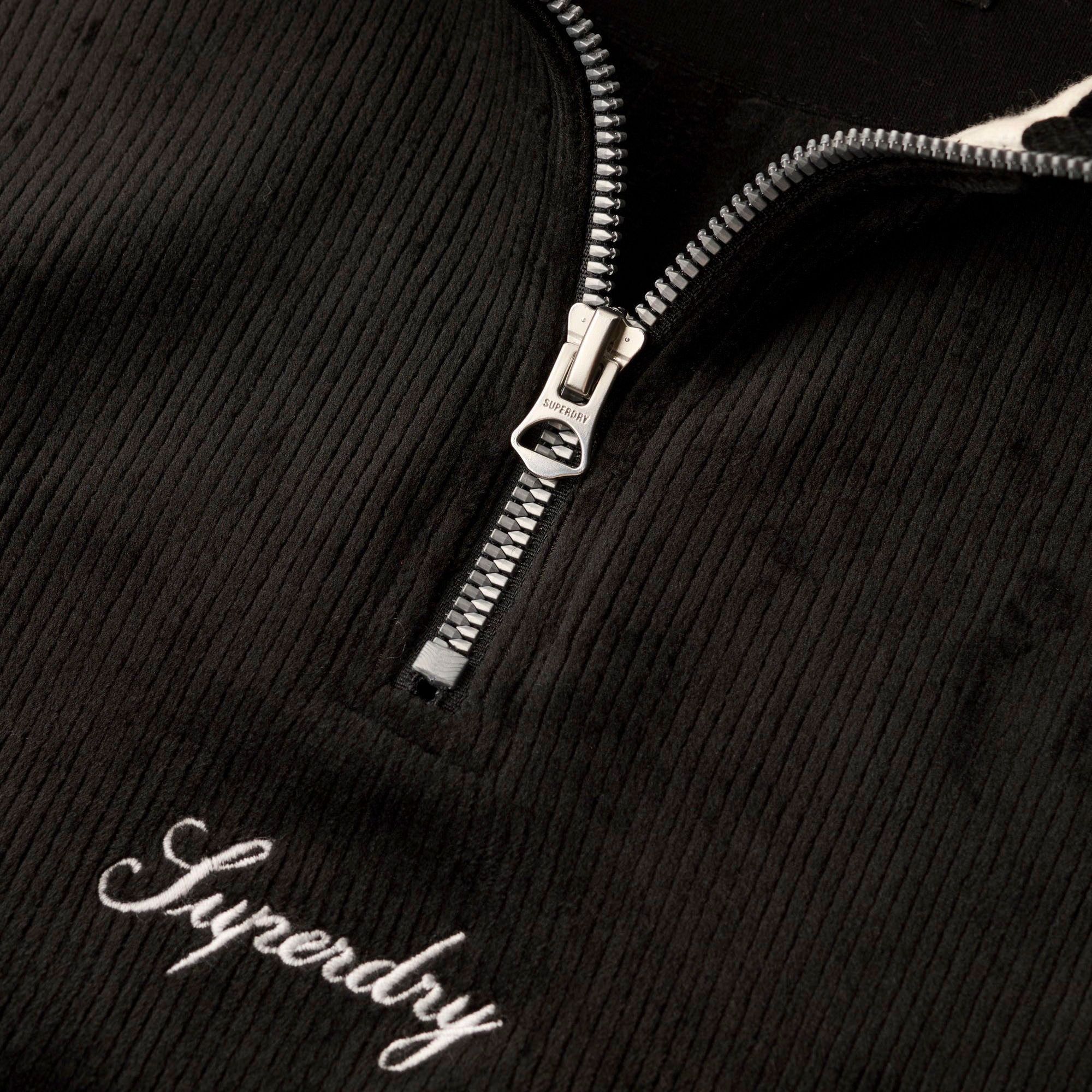 Superdry Country Club Velours Half Zip Trui Dames