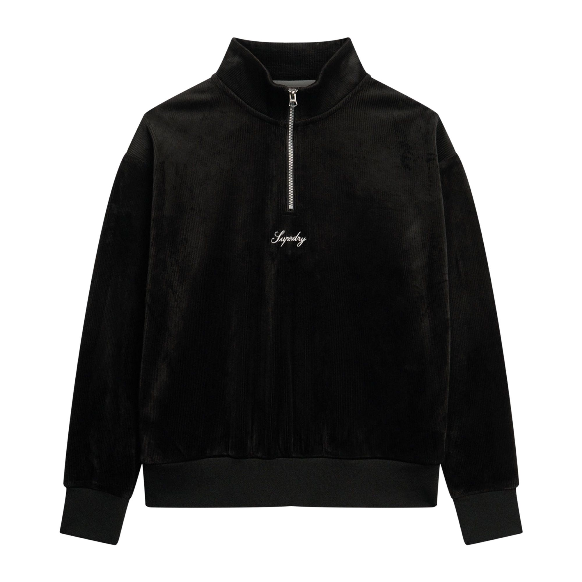 Superdry Country Club Velours Half Zip Trui Dames
