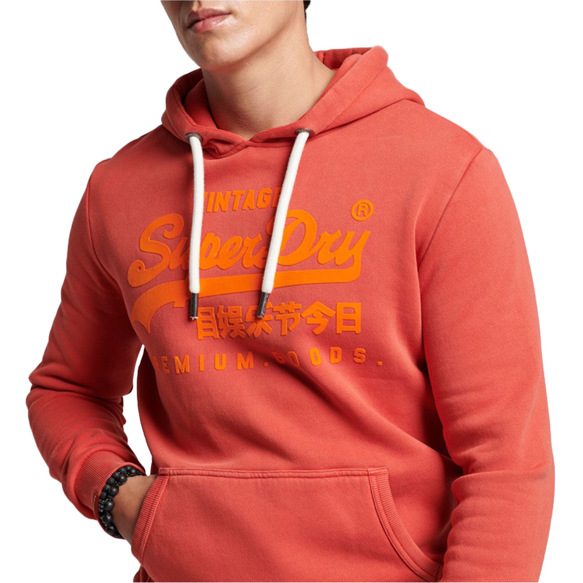 Superdry Vintage Logo Neon Hoodie Heren