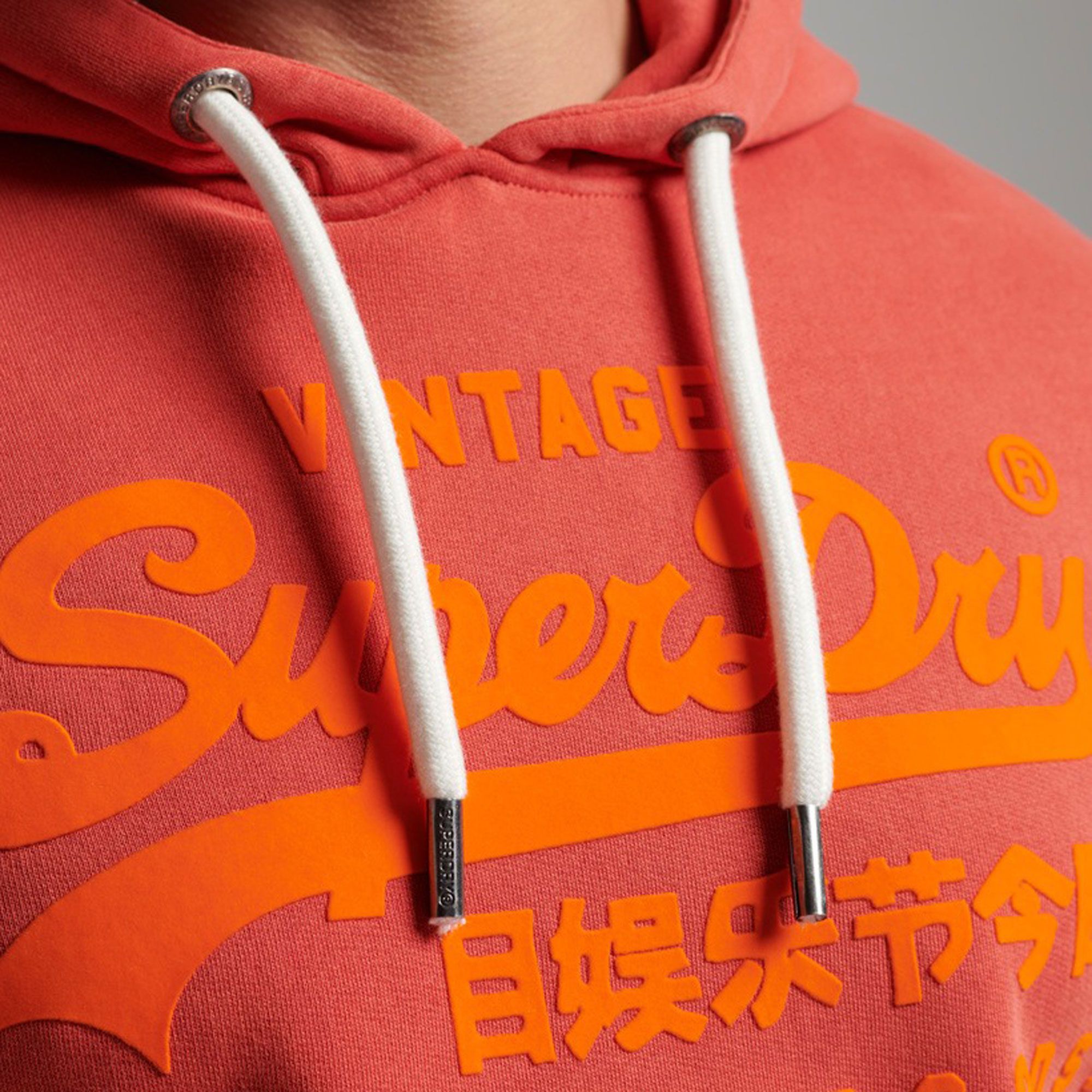 Superdry Vintage Logo Neon Hoodie Heren