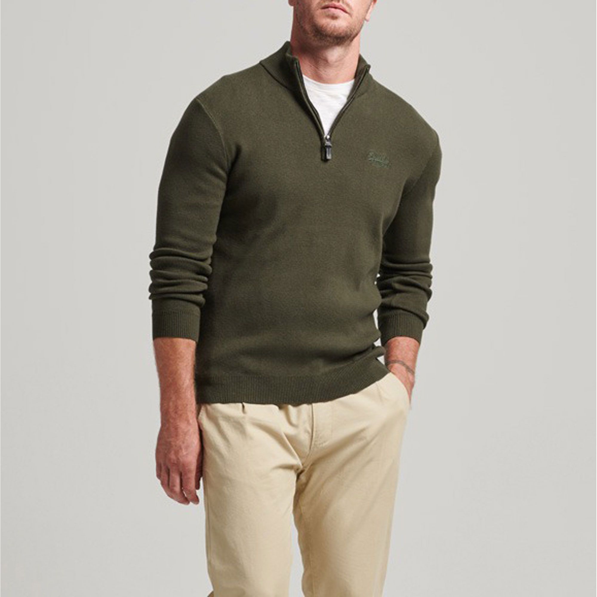 Superdry Vintage Henley Trui Heren