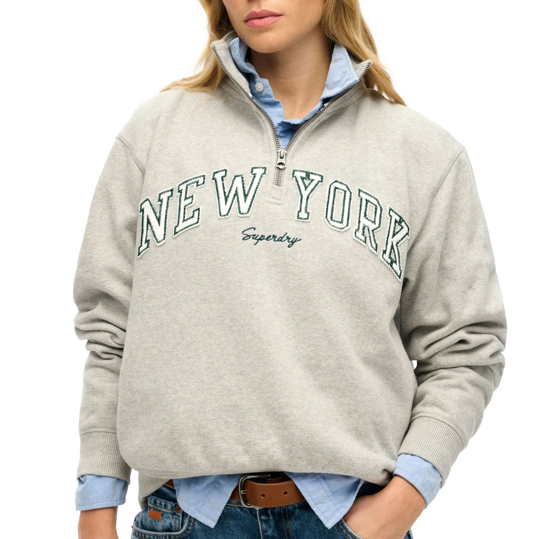 Superdry Athletic Essential Half Zip Sweater Dames