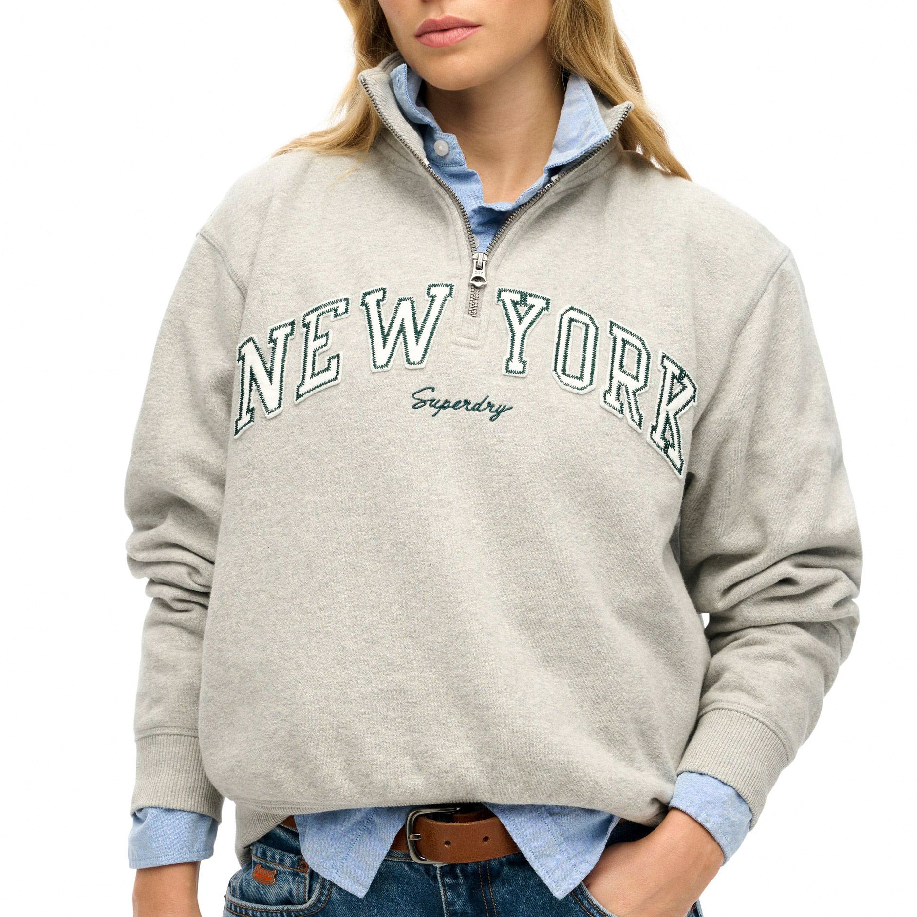 Superdry Athletic Essential Half Zip Sweater Dames