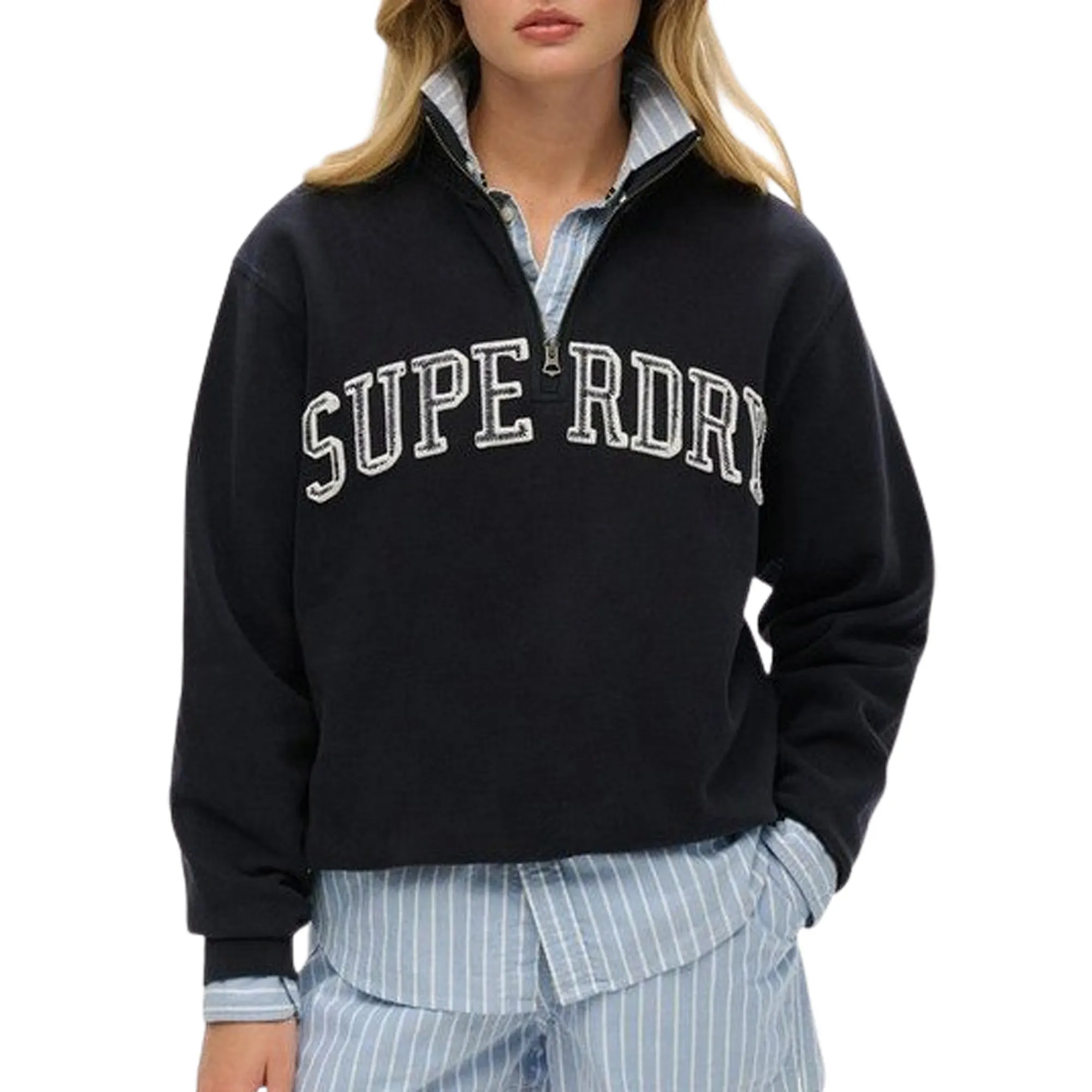 Superdry Athletic Essential Half Zip Sweater Dames