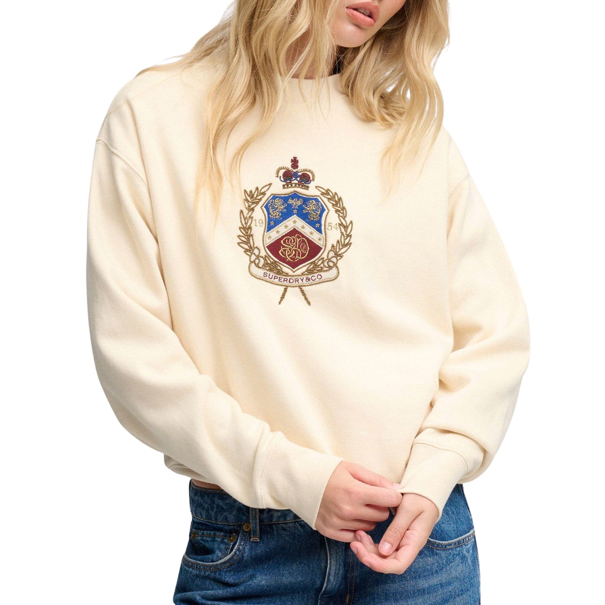 Superdry Crest Loose Sweater Dames