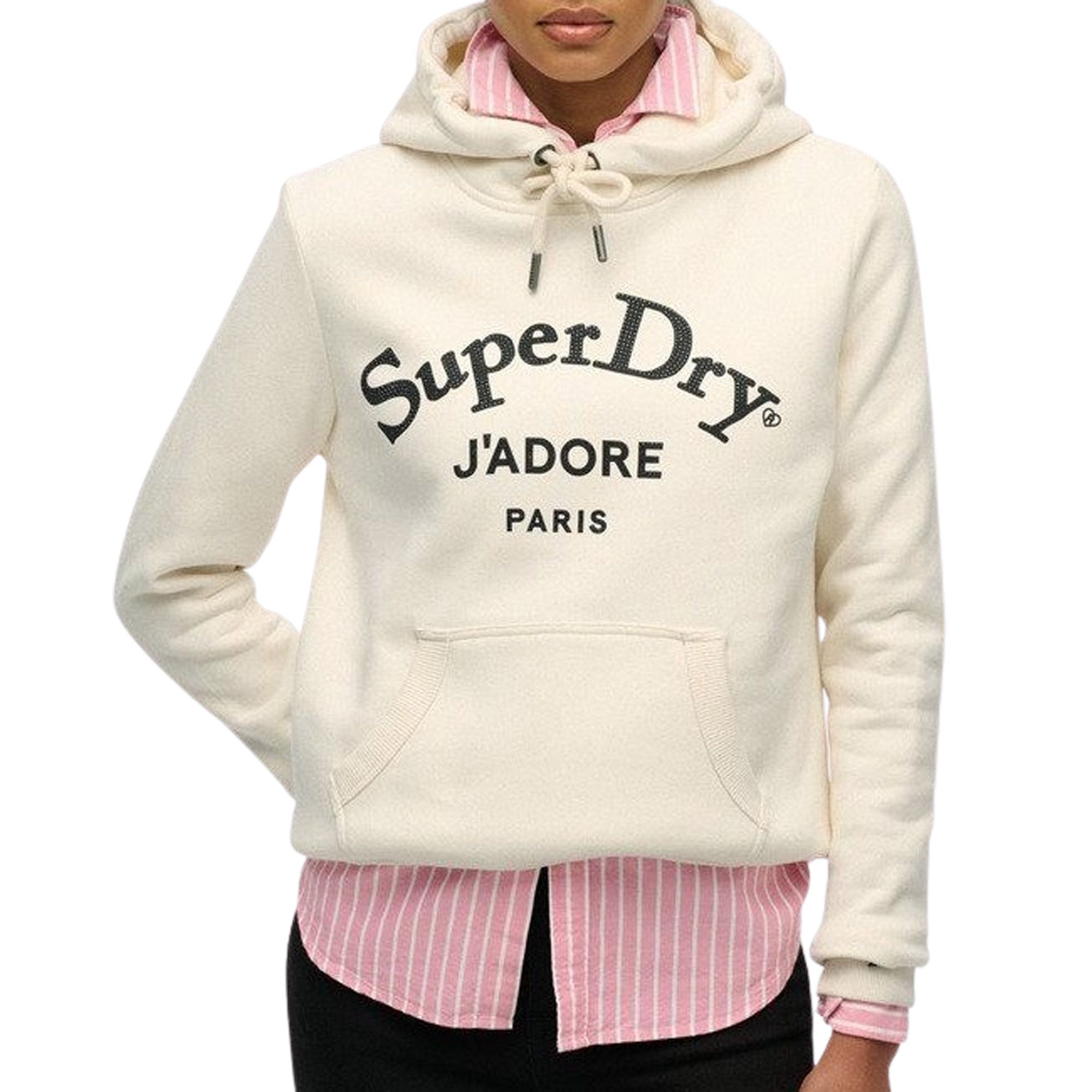Build Your Brand Dames Zip-Hoody Ladies Sweat Parka capuchontrui, zwart, L