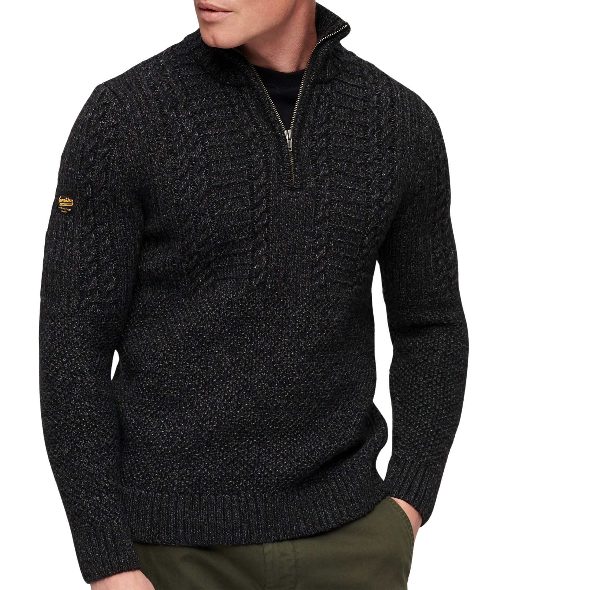 Superdry Vintage Jacob Henley Trui Heren