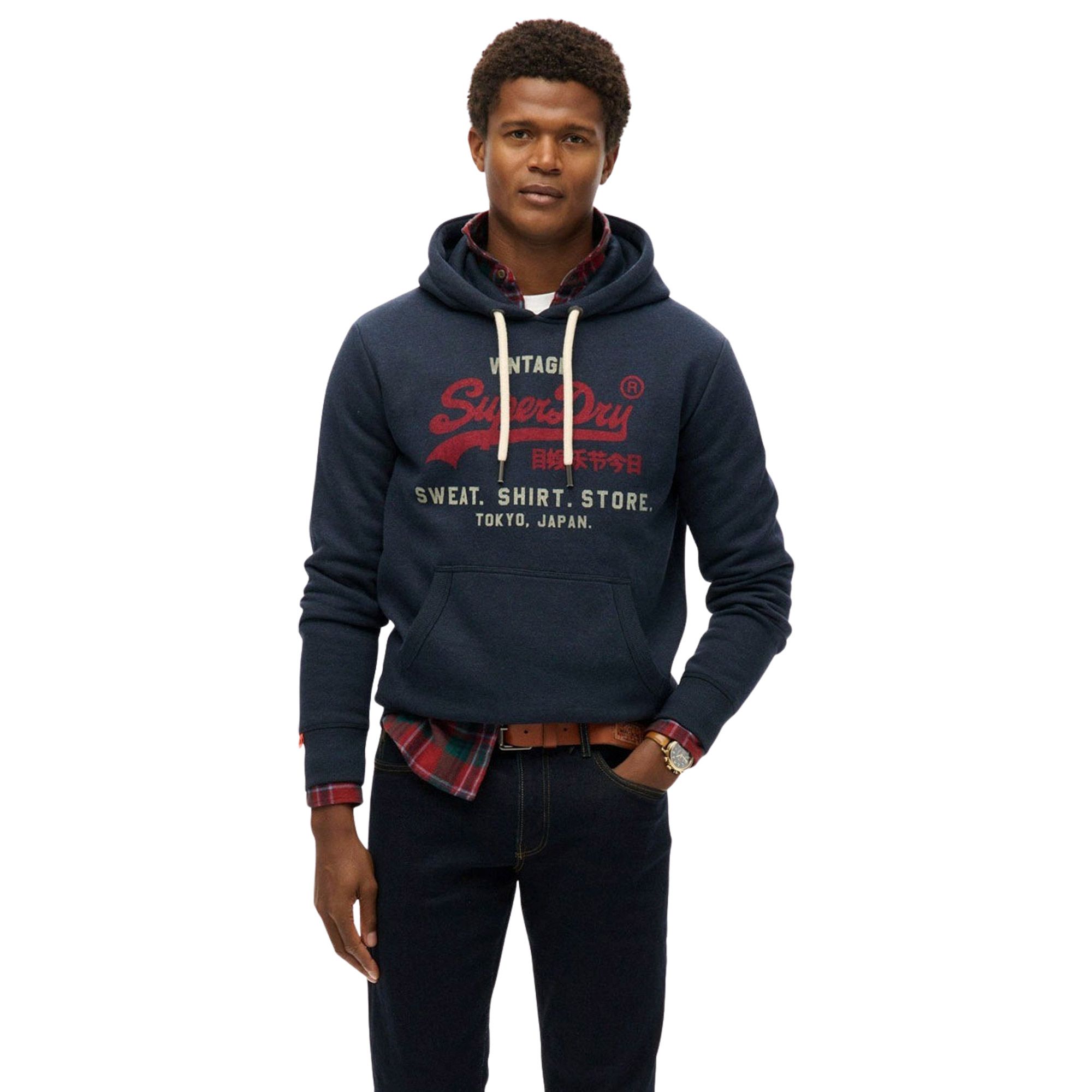 Superdry Vintage Logo Heritage Relaxed Hoodie Heren