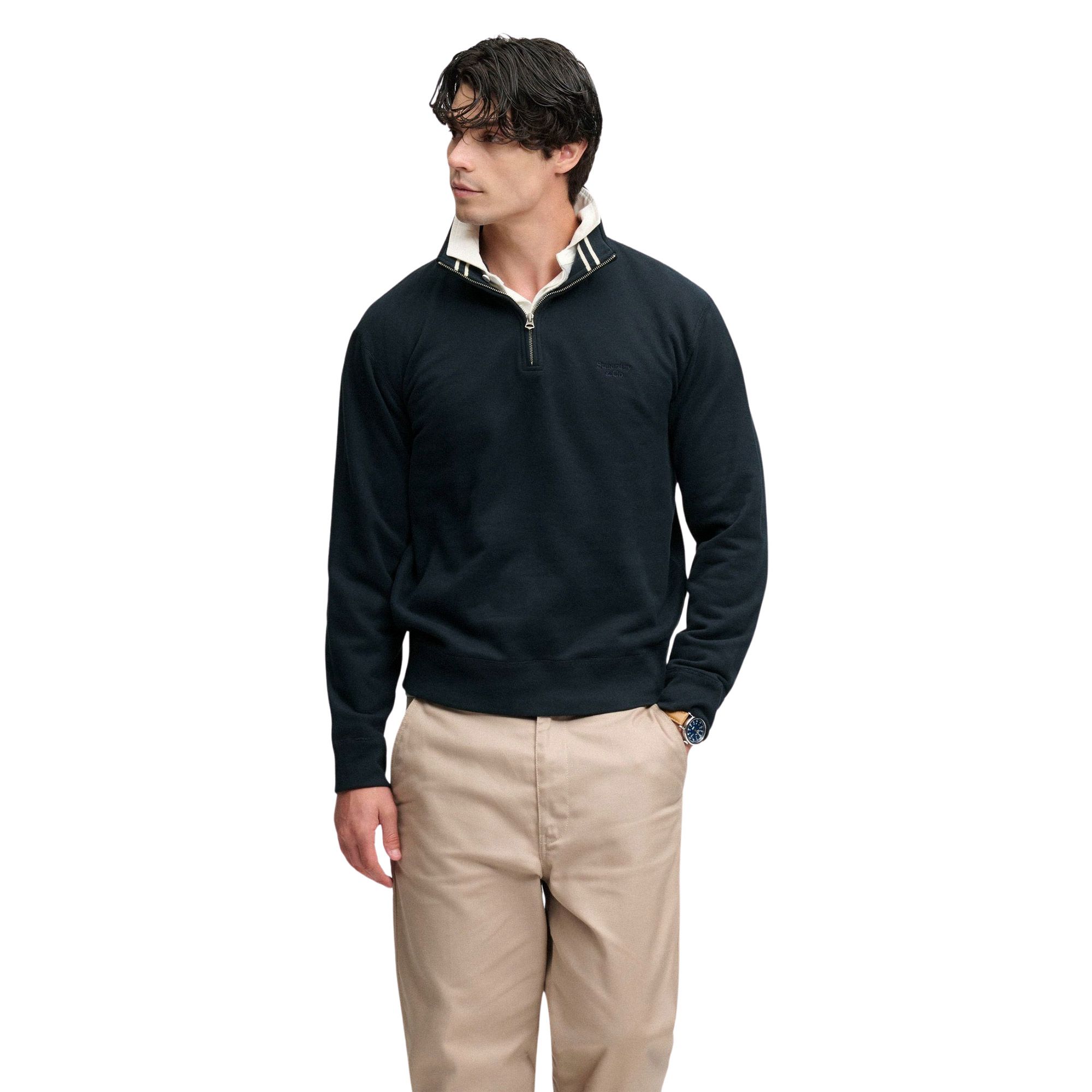 Pull Superdry Essential Serif Half Zip Hommes