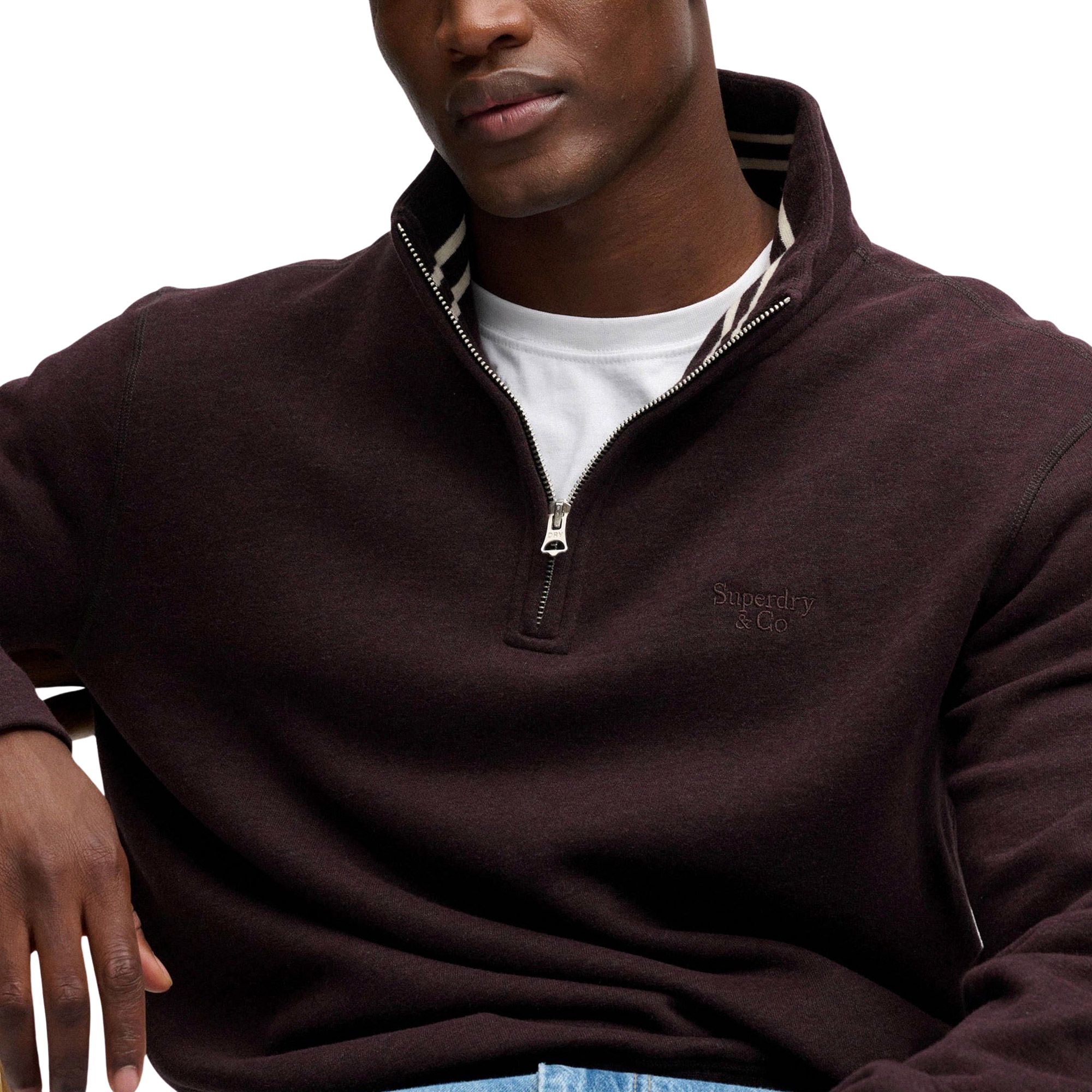 Pull Superdry Essential Serif Half Zip Hommes