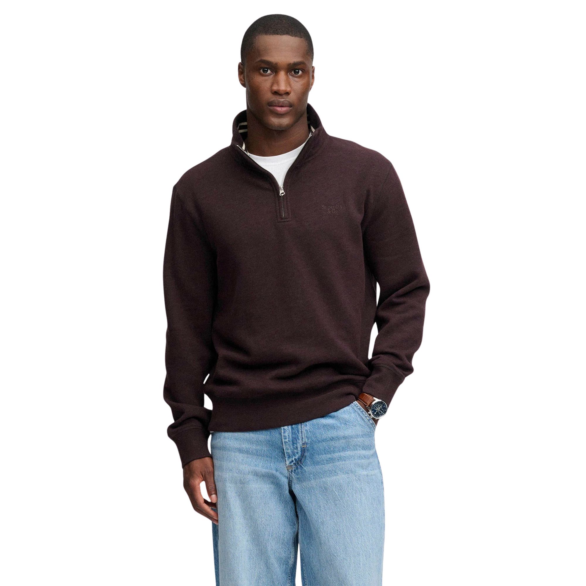 Pull Superdry Essential Serif Half Zip Hommes