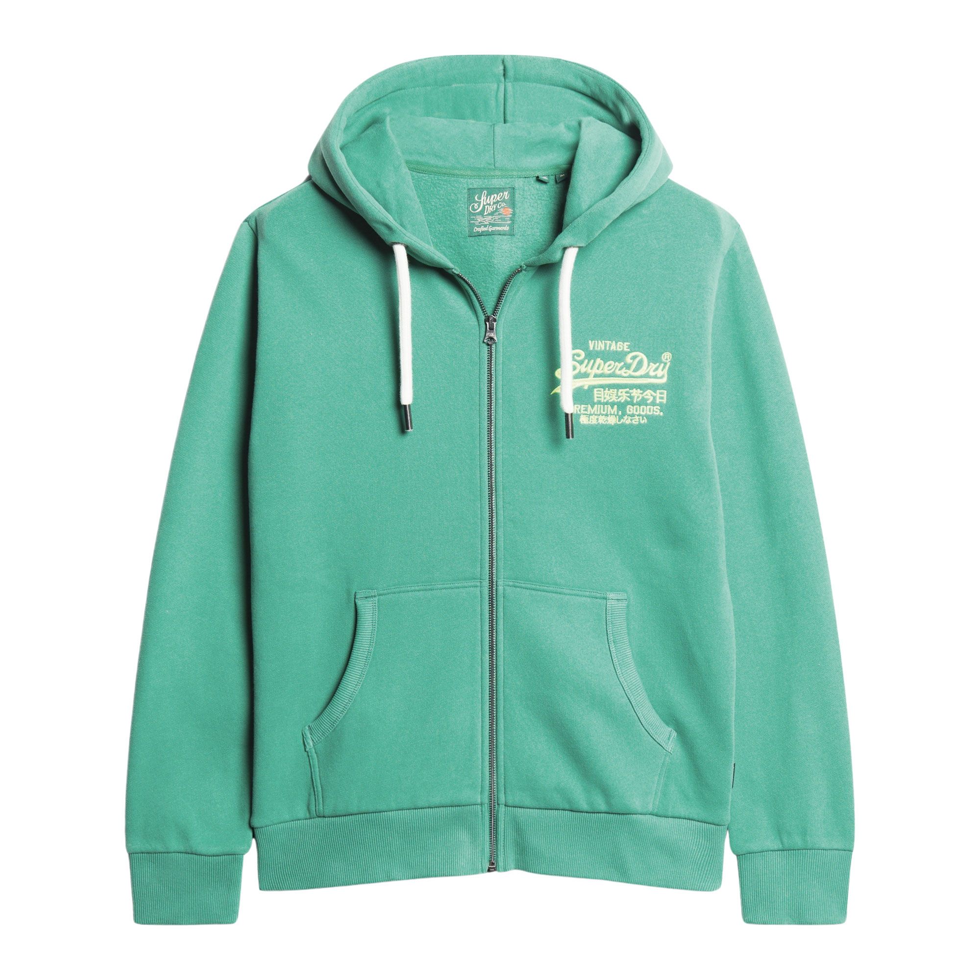 Superdry Neon Vintage Logo Hooded Sweatjacke Herren | Plutosport