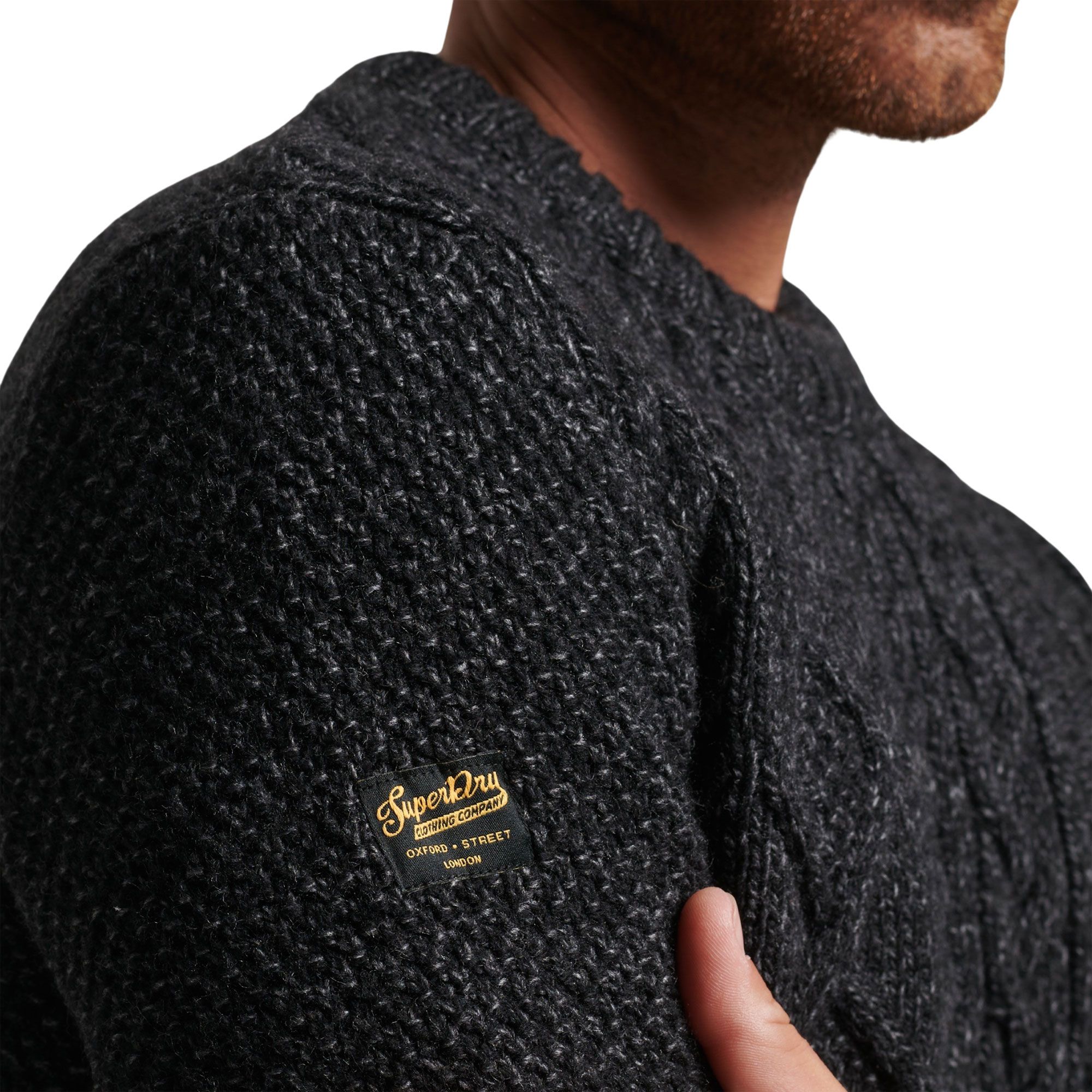 Superdry Vintage Jacob Crew Knitted Sweater Men | Plutosport