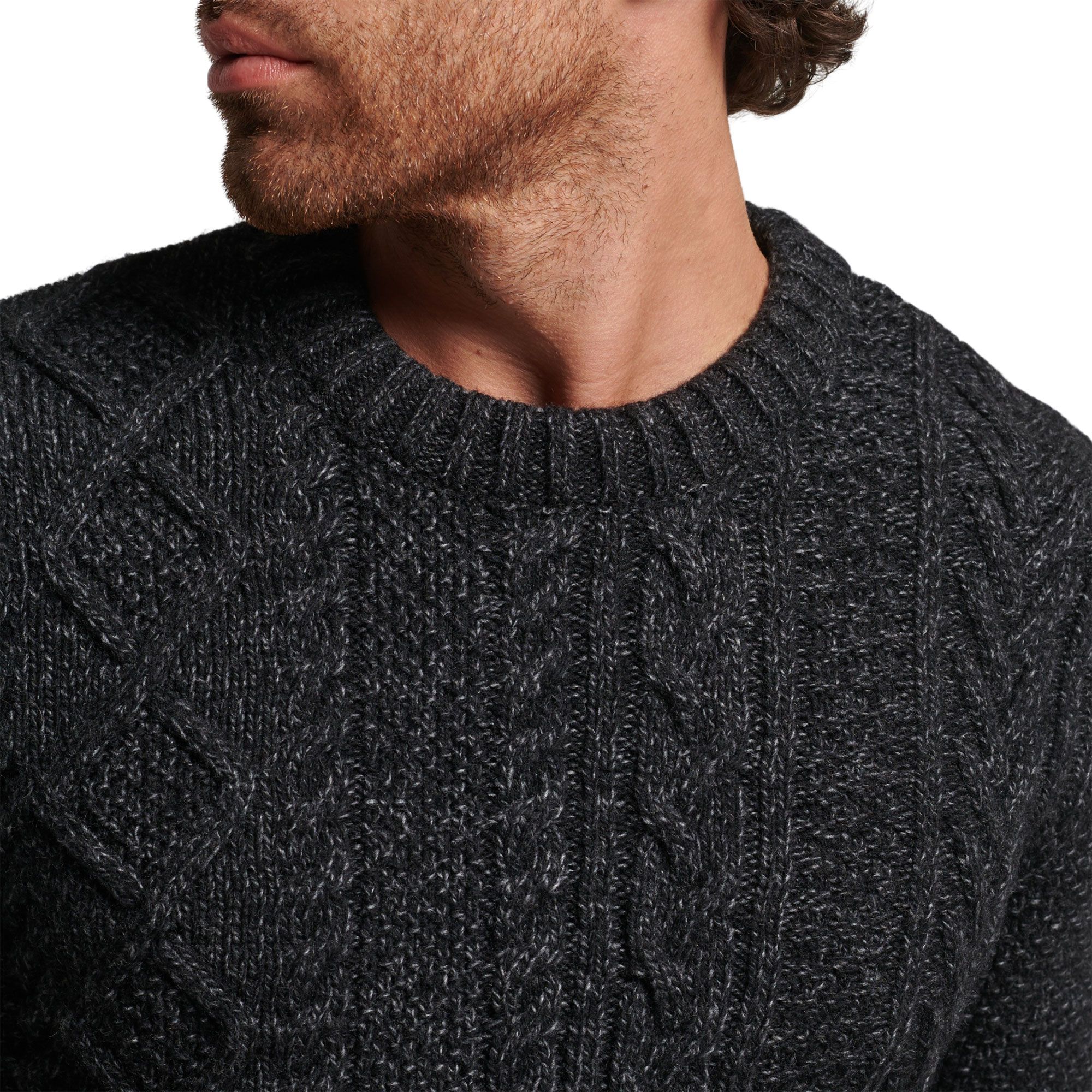 Superdry Vintage Jacob Crew Knitted Sweater Men | Plutosport