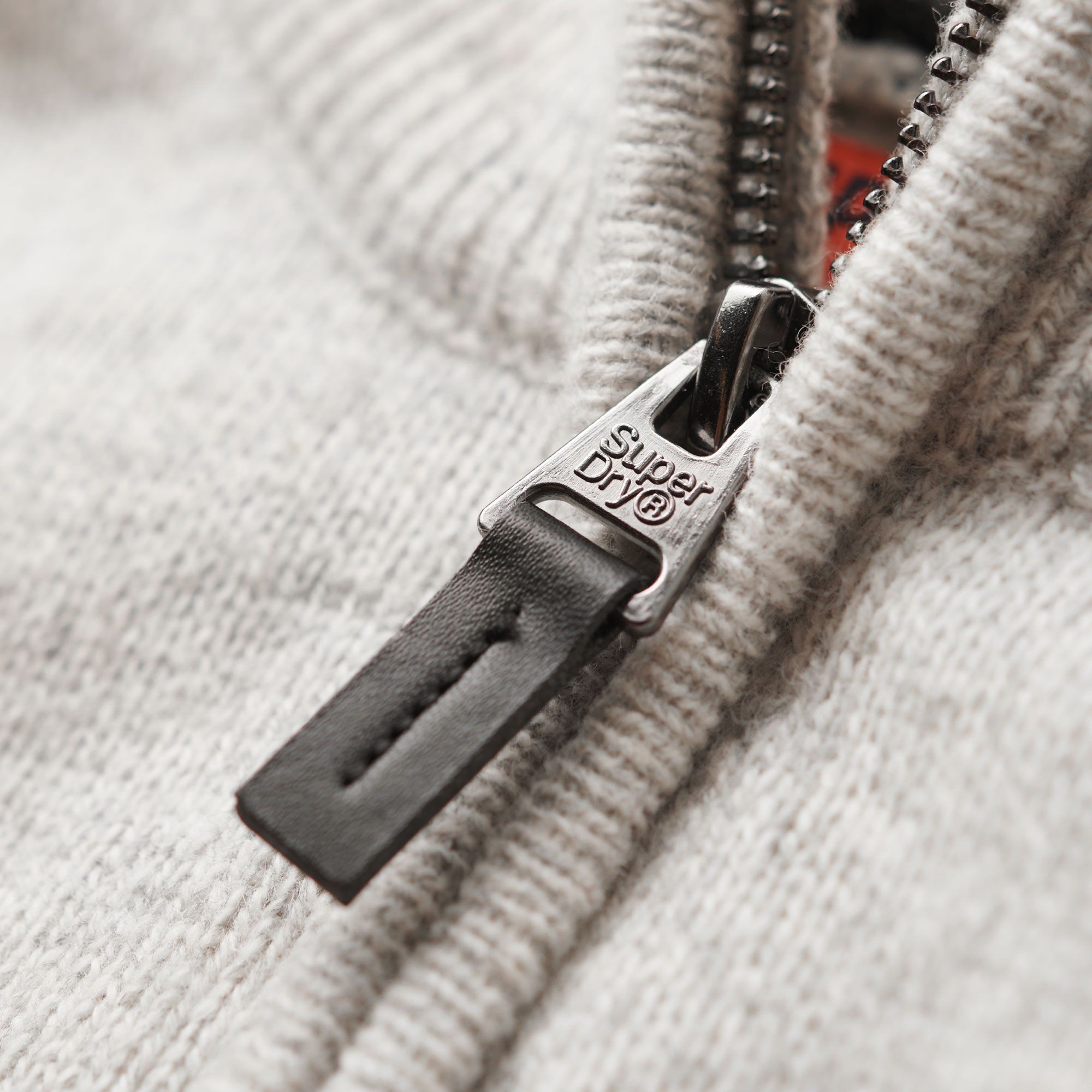 Superdry Essential Embroidered Knit Henley Knitted Sweater Men
