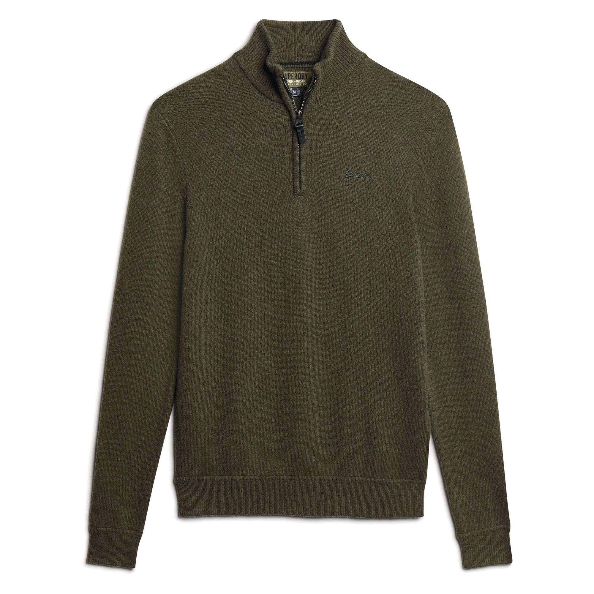 Superdry Essential Embroidered Knit Henley Trui Heren