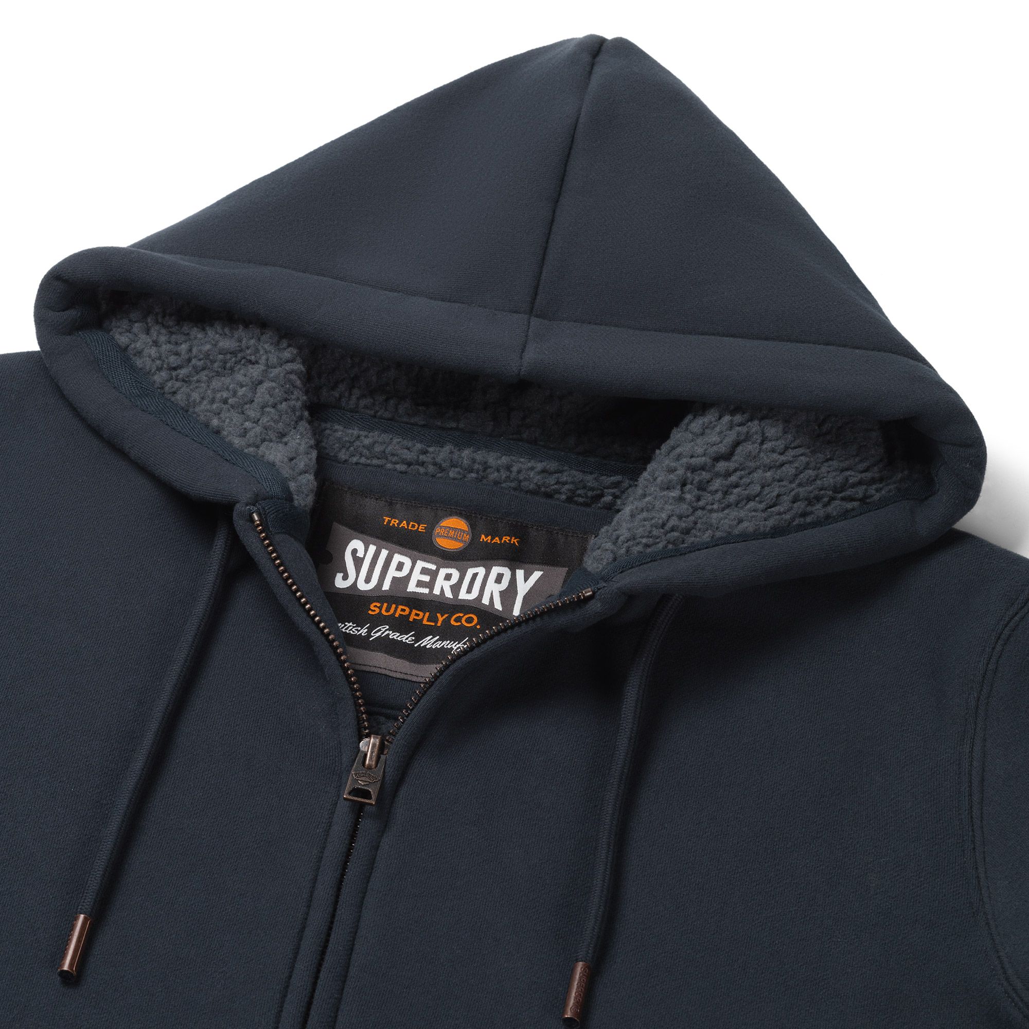 Superdry Borg Lined Zip Vest Heren