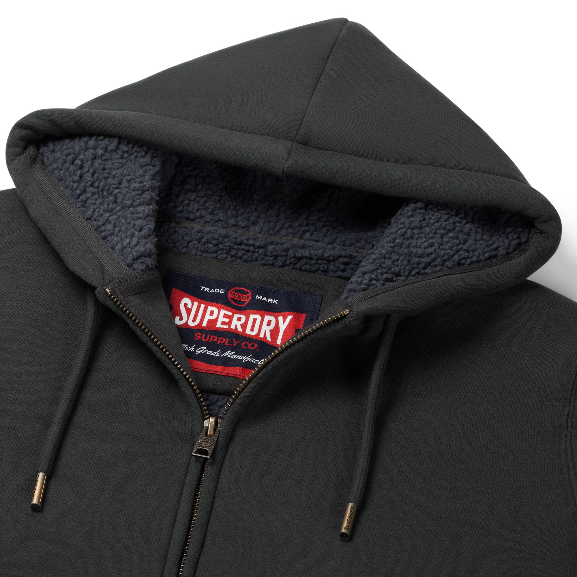 Superdry Borg Lined Zip Vest Heren